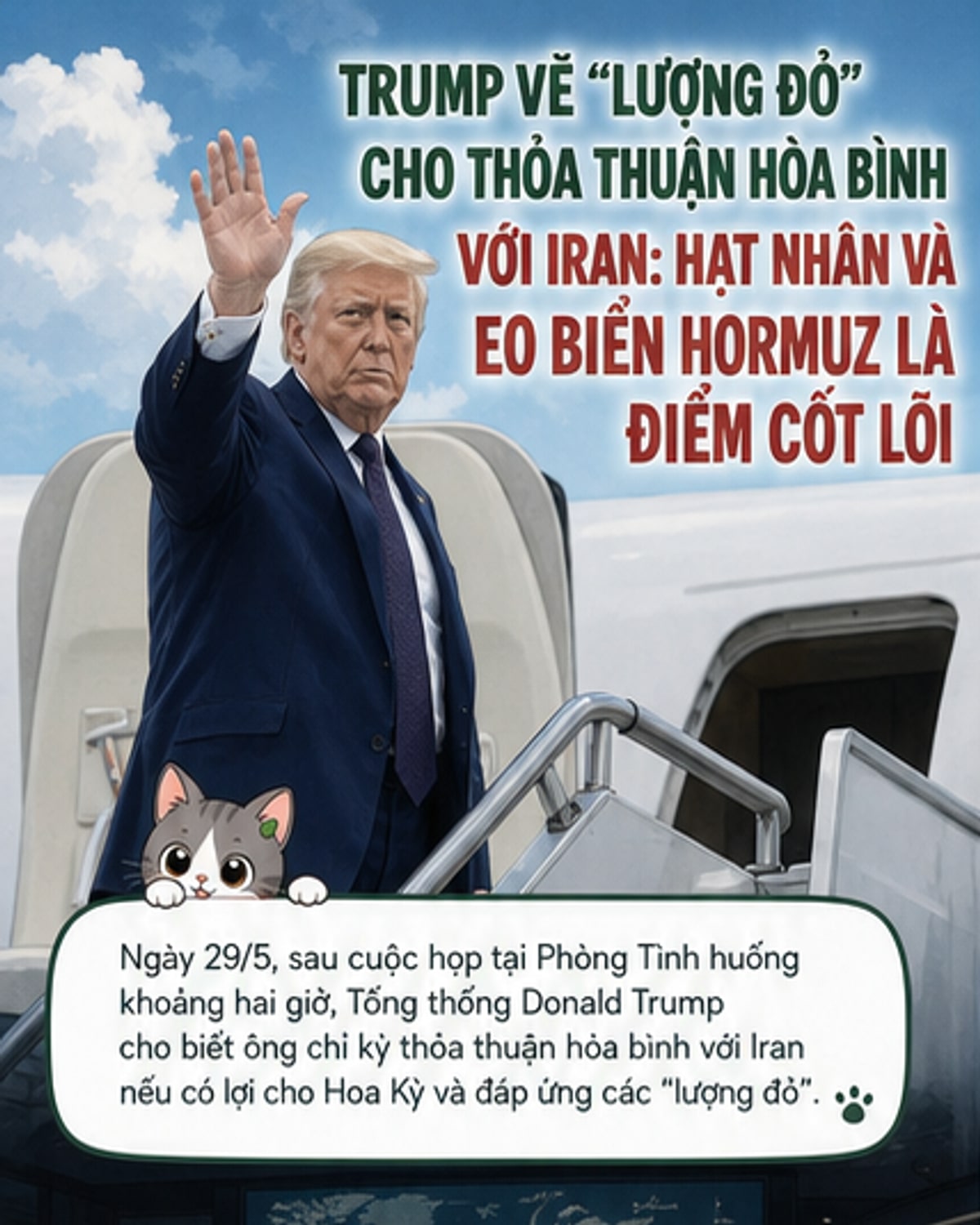 Trump đặt điều kiện cứng rắn với Iran