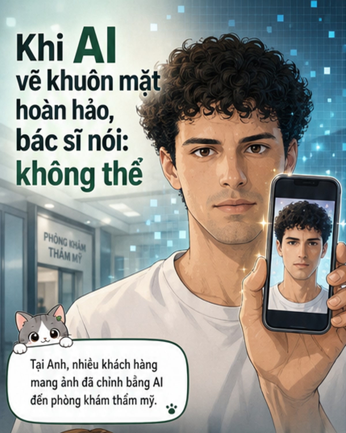 Khuôn mặt AI gây áp lực lên bác sĩ thẩm mỹ