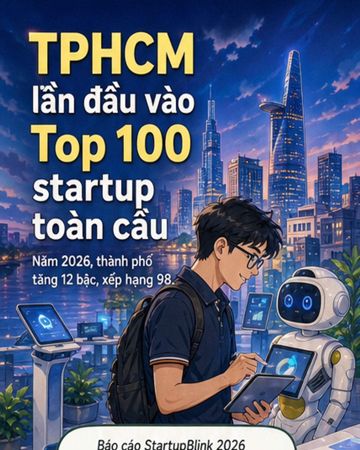 TP.HCM lần đầu vào top 100 hệ sinh thái khởi nghiệp toàn cầu