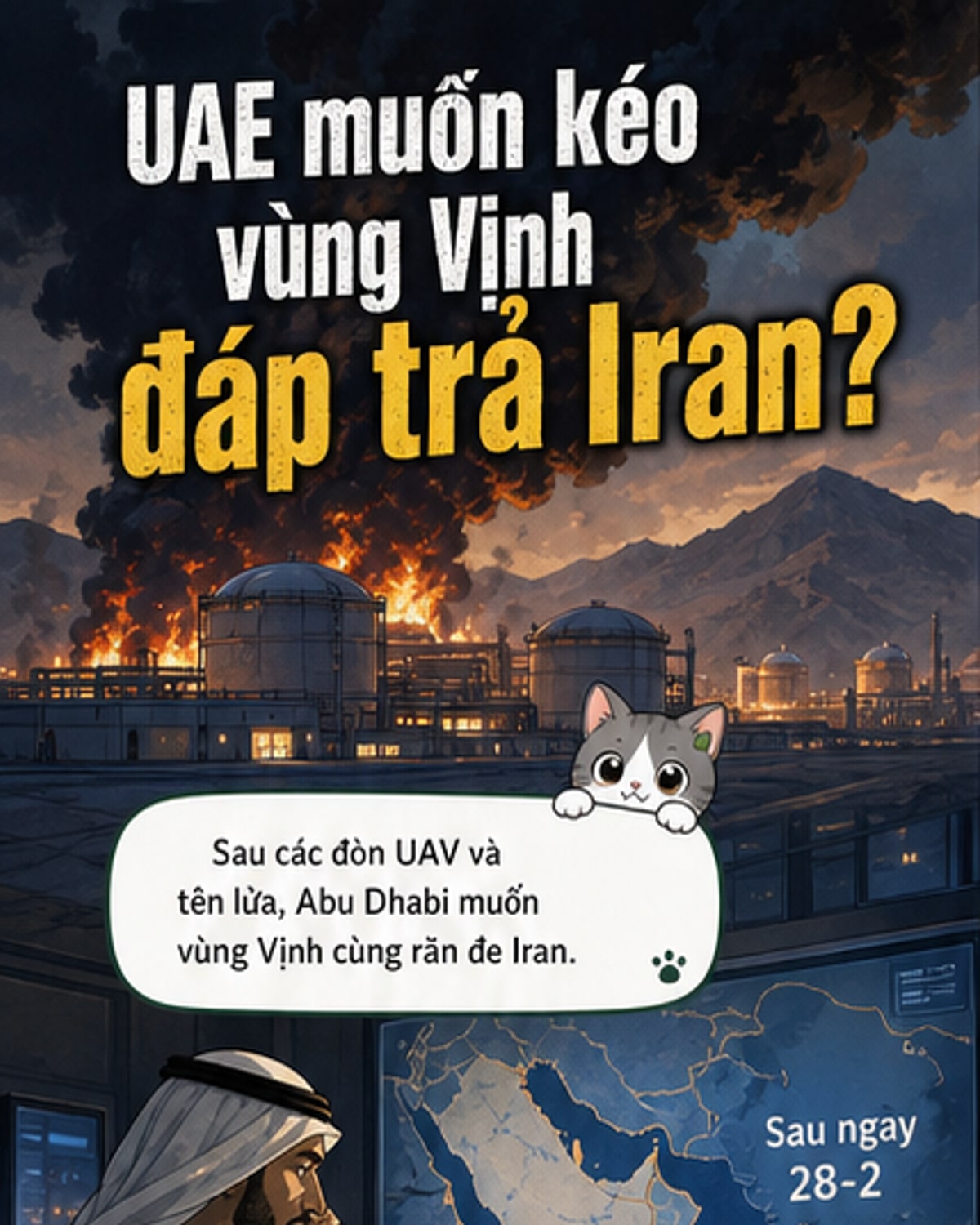 UAE âm thầm không kích Iran?