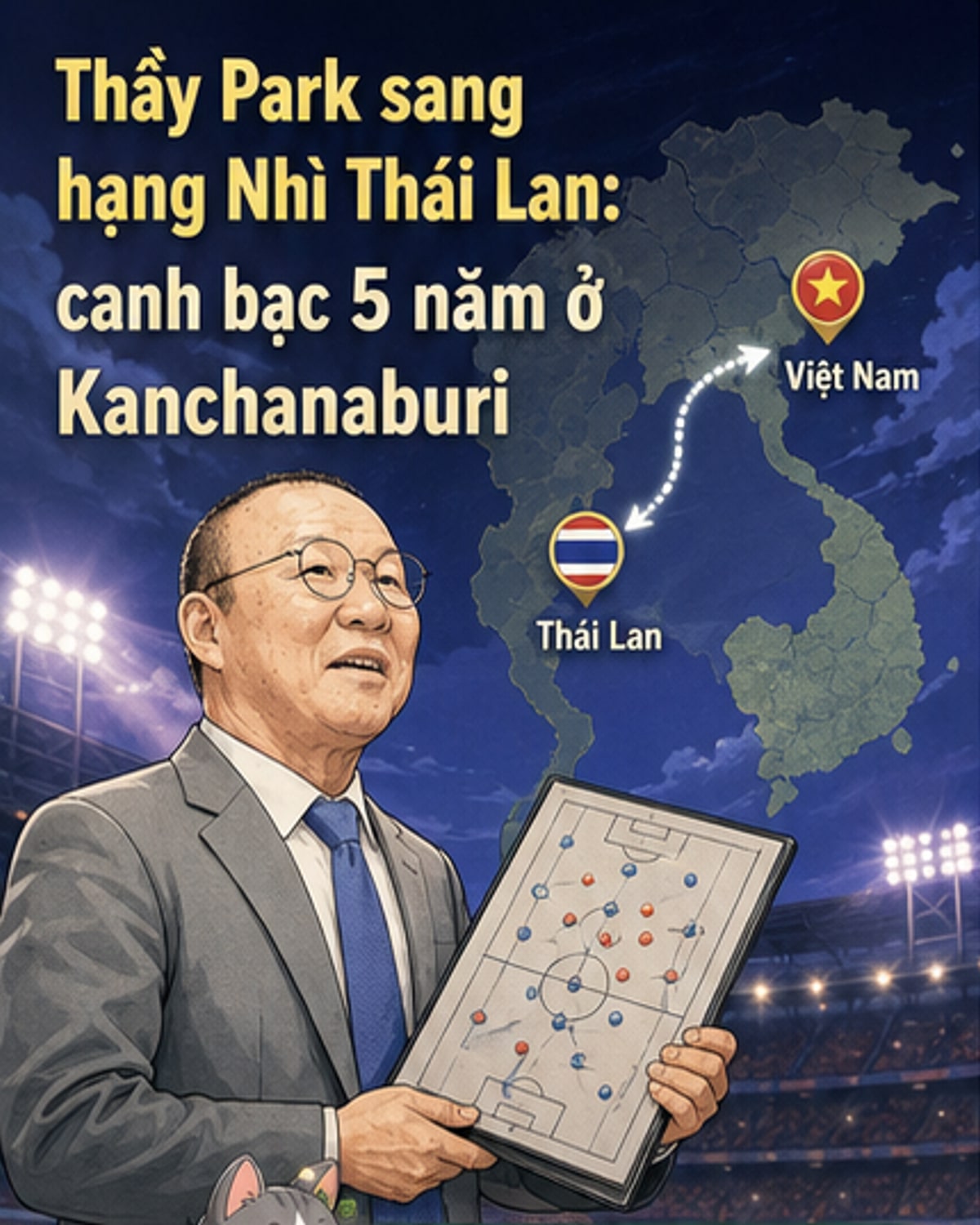 Park Hang-seo chọn Kanchanaburi, tham vọng 5 năm
