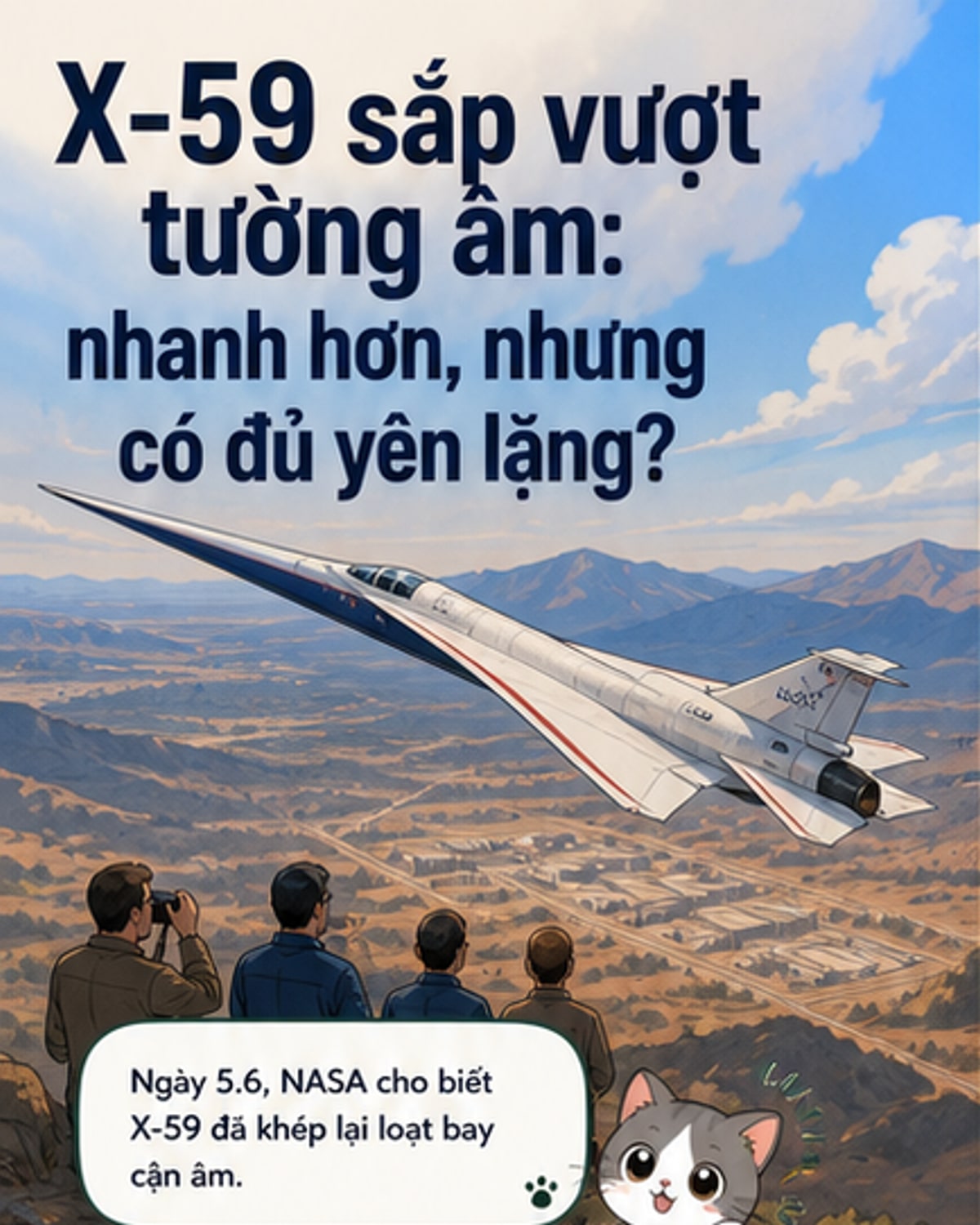 X-59 sắp bay siêu thanh