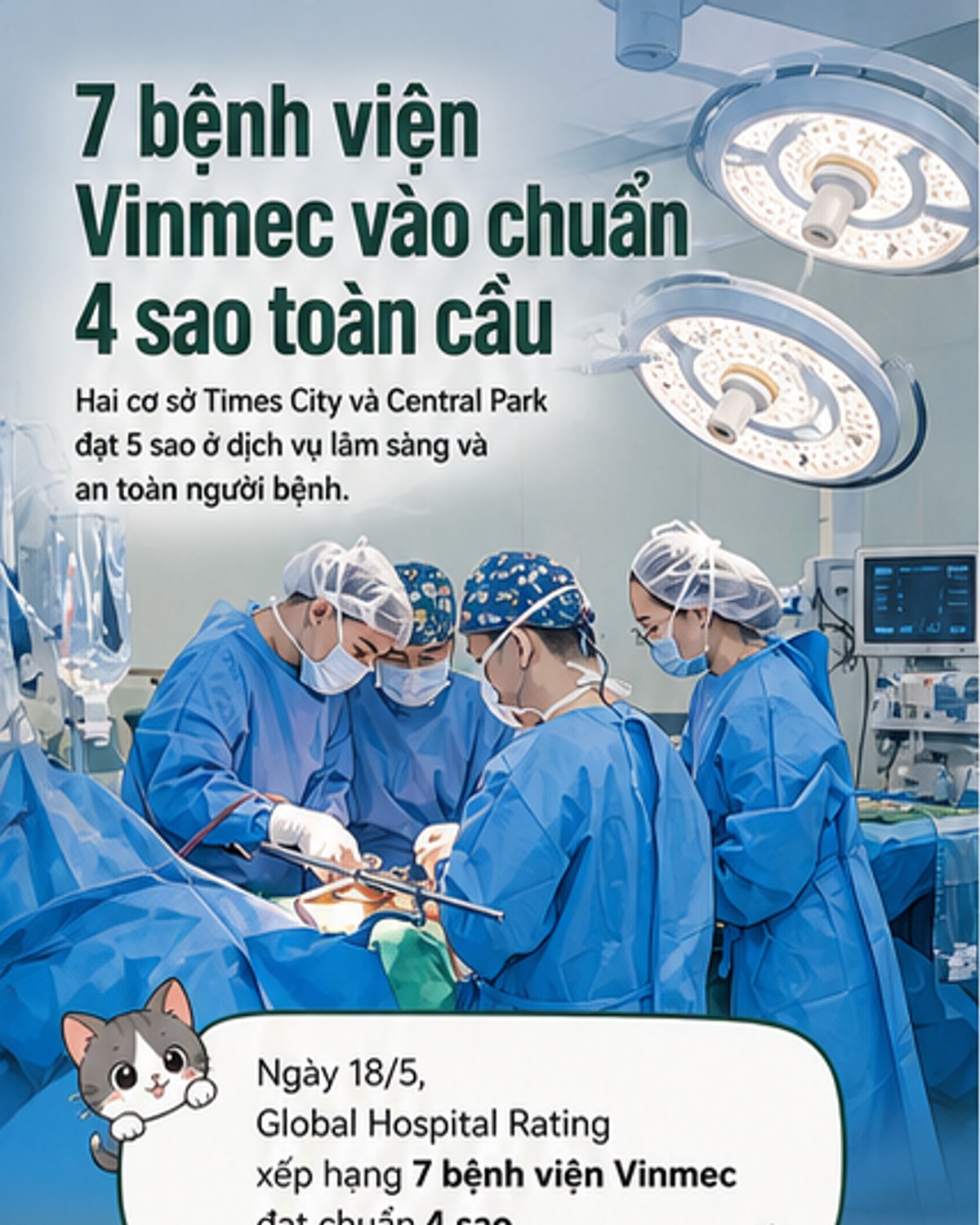 7 bệnh viện Việt đạt chuẩn sao toàn cầu