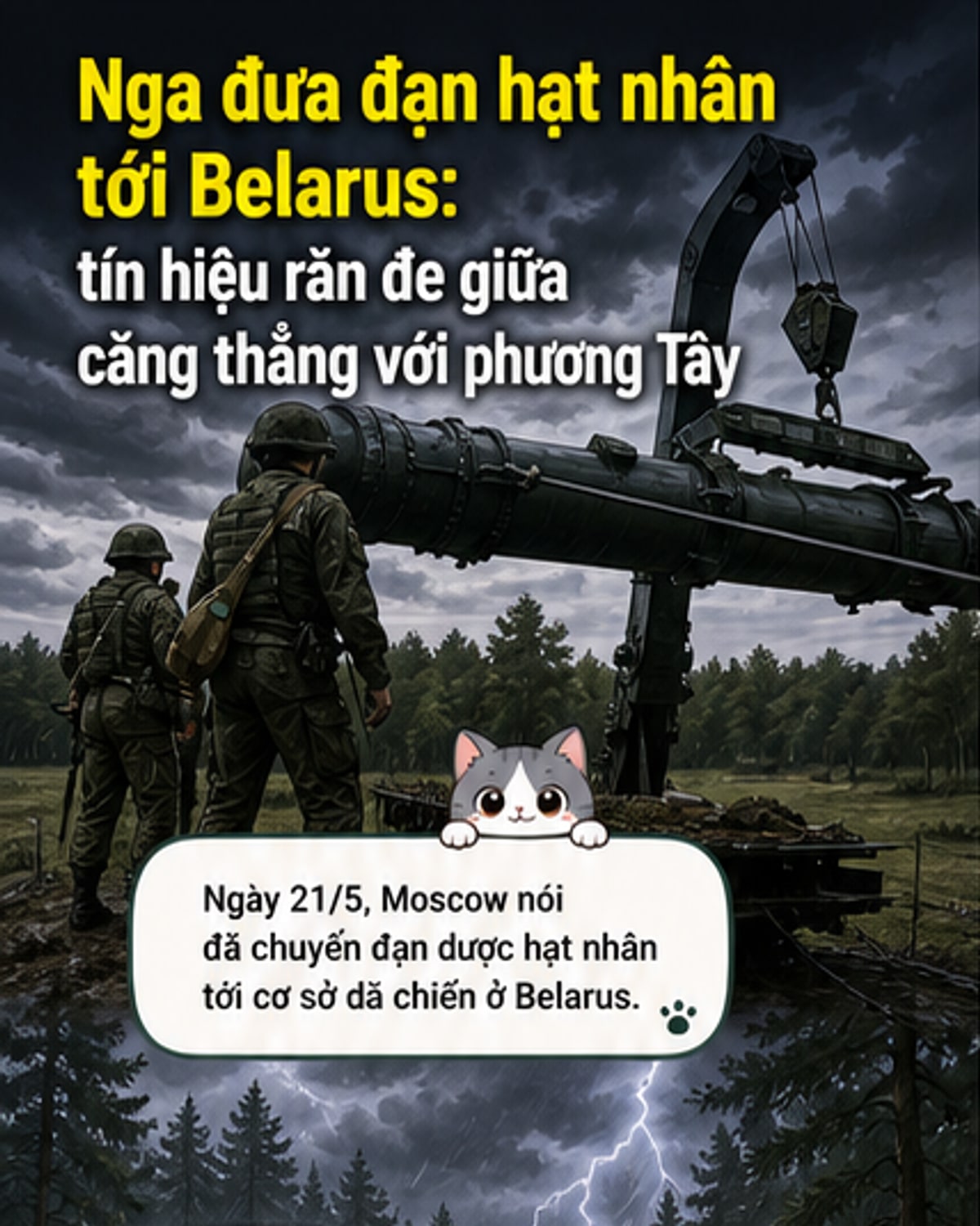 Nga triển khai vũ khí hạt nhân tại Belarus