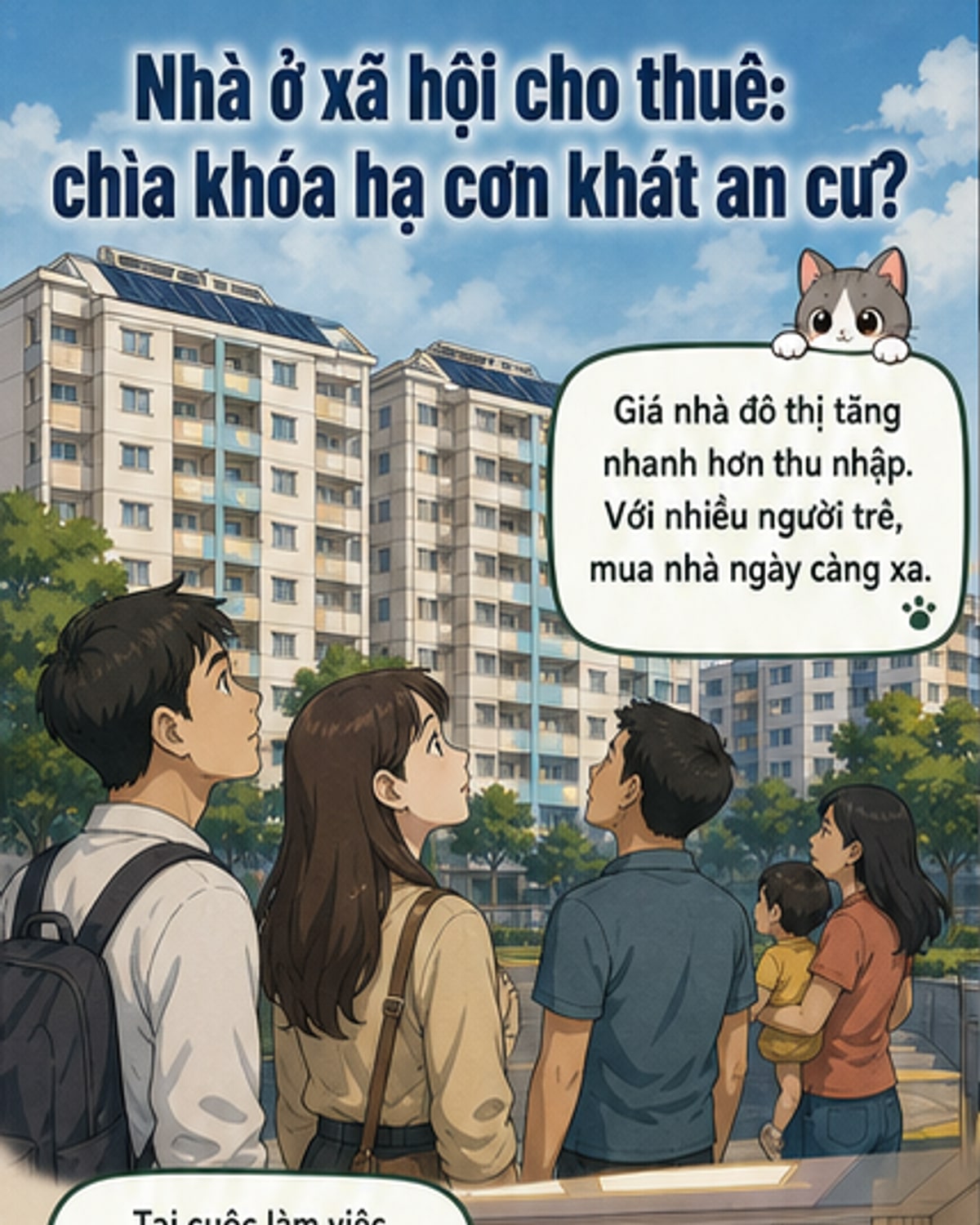 Nhà ở xã hội cho thuê: Chìa khóa nhà ở?