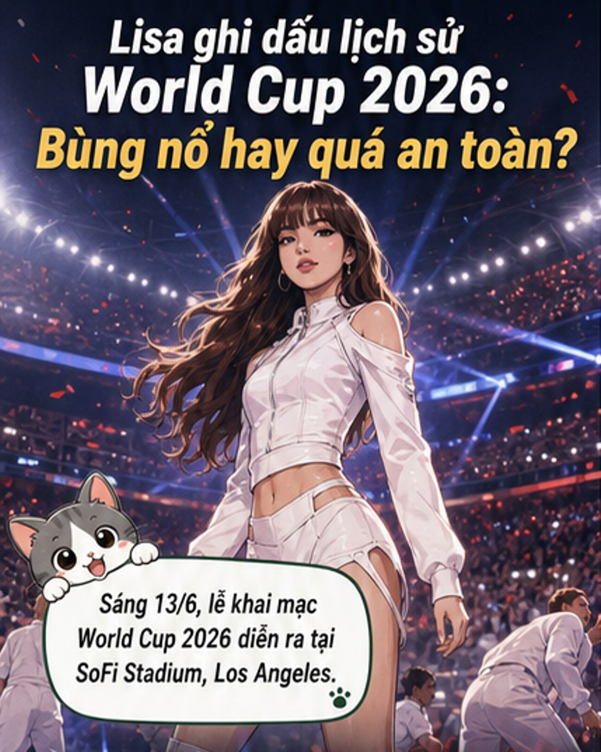 Lisa (BLACKPINK) làm nên lịch sử tại World Cup