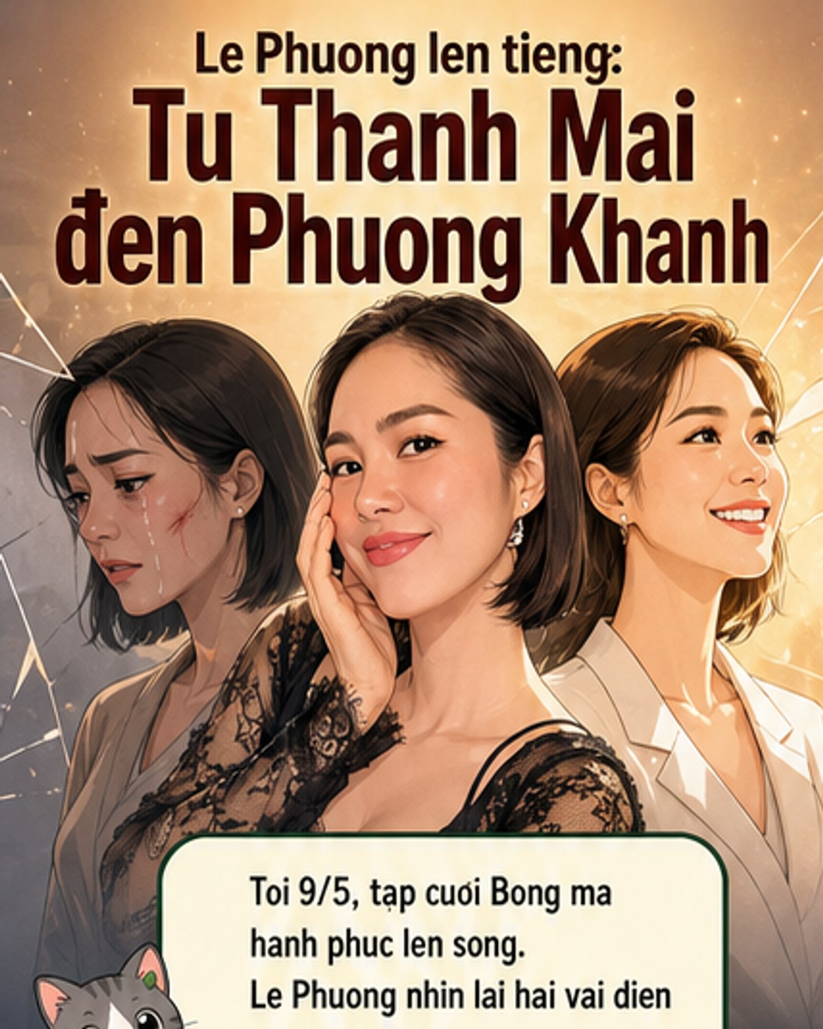 Lê Phương lên tiếng về 2 vai diễn gây chú ý