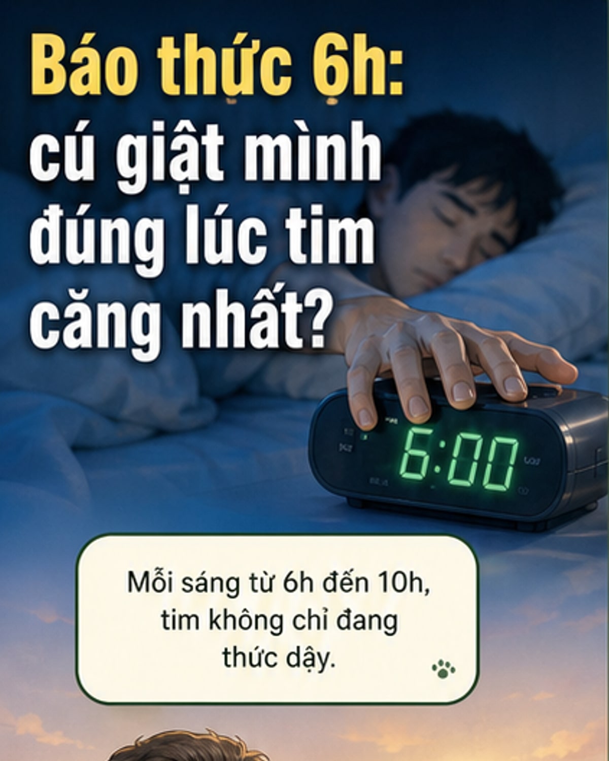 Thời điểm nguy hiểm cho tim mỗi sáng