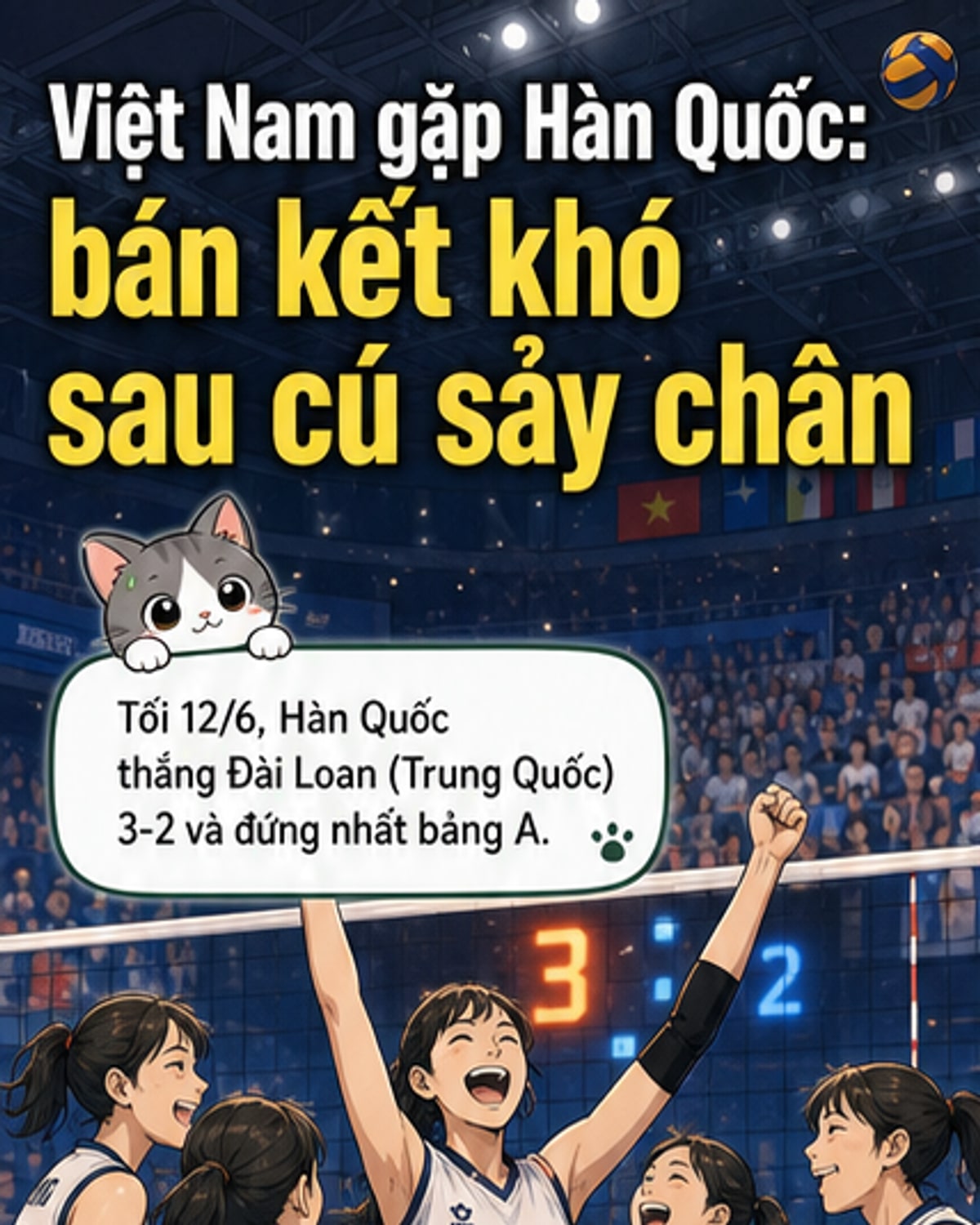 Đối thủ bán kết của tuyển bóng chuyền nữ Việt Nam đã rõ