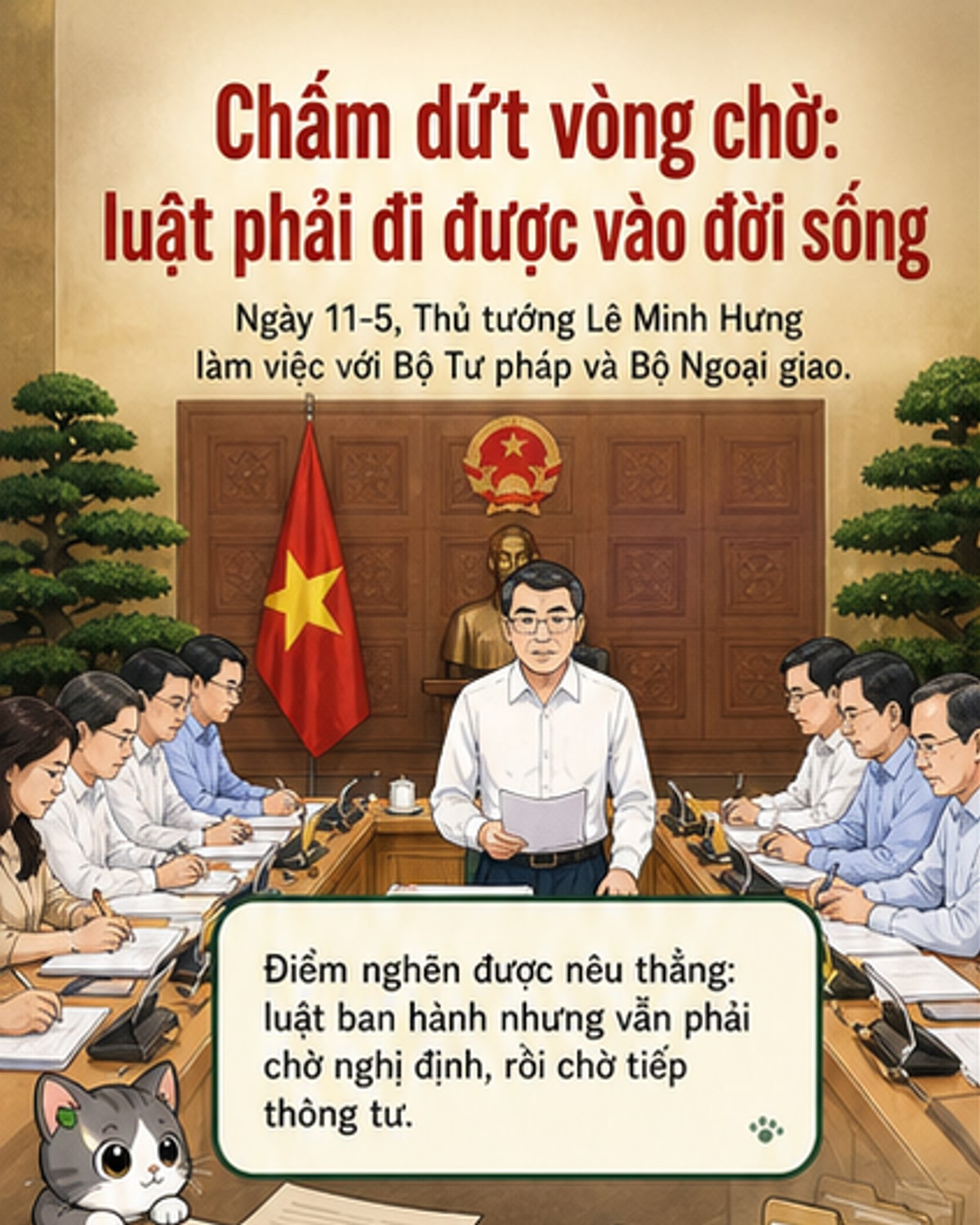 Chấm dứt tình trạng 'luật chờ nghị định'