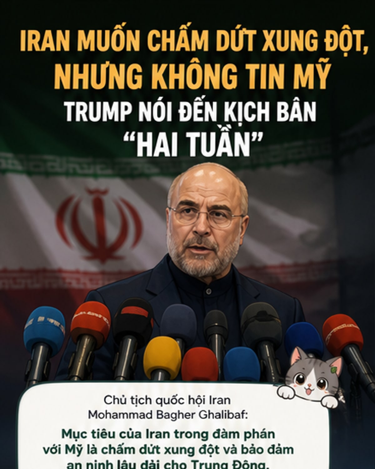 Iran muốn ngừng xung đột, Trump nói về 'chiến thắng' sau 2 tuần