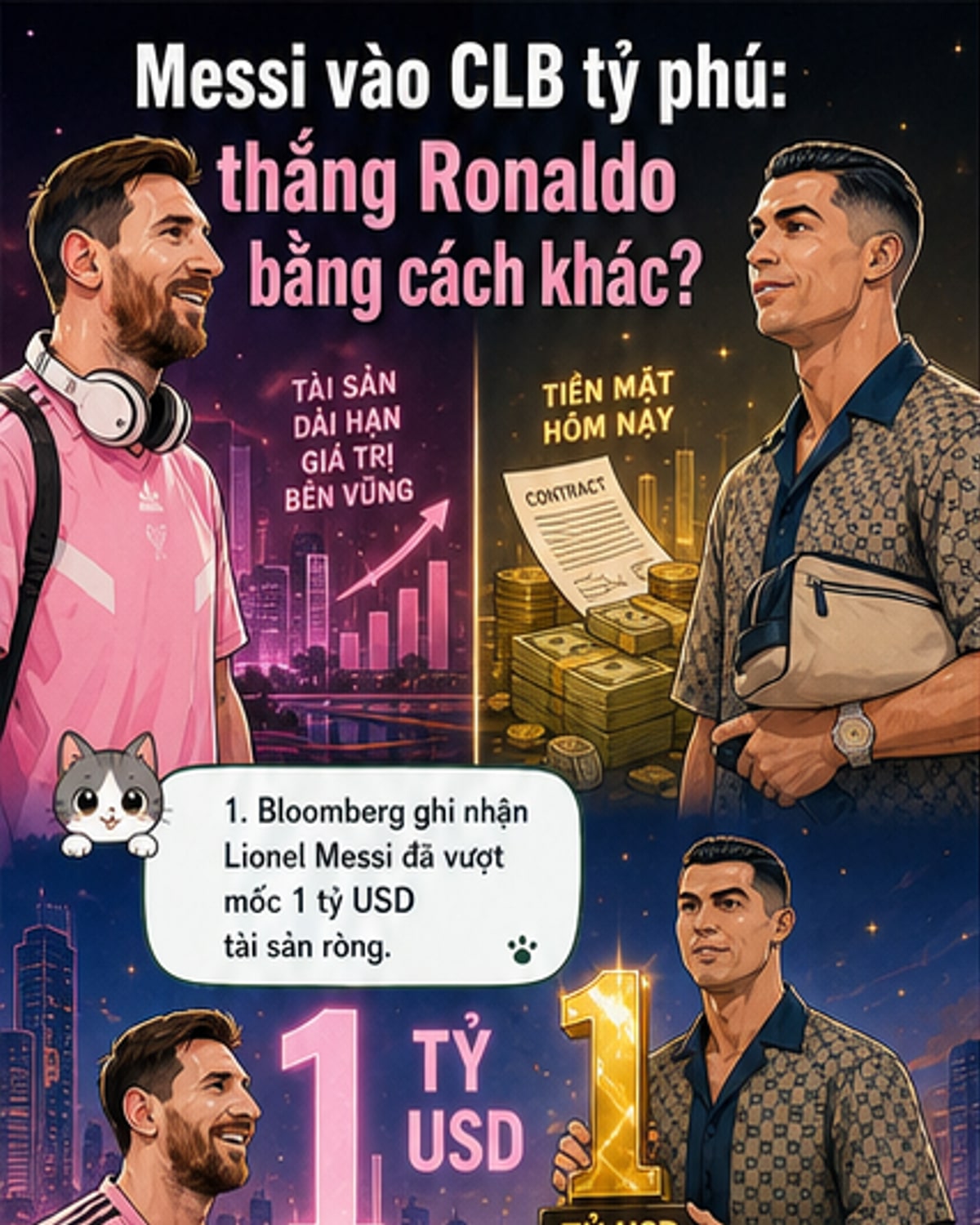 Messi vượt mốc 1 tỷ USD
