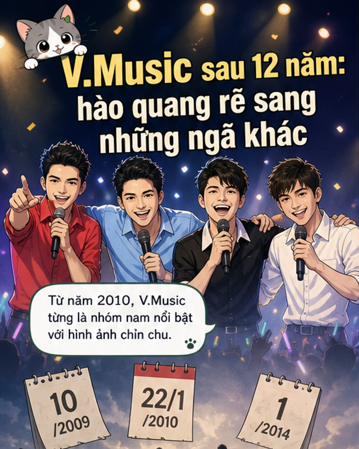 V.Music tan rã 12 năm: Người vướng án, người rời showbiz