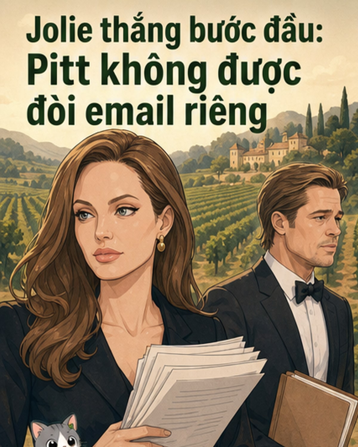 Jolie thắng kiện Pitt về tài sản rượu vang
