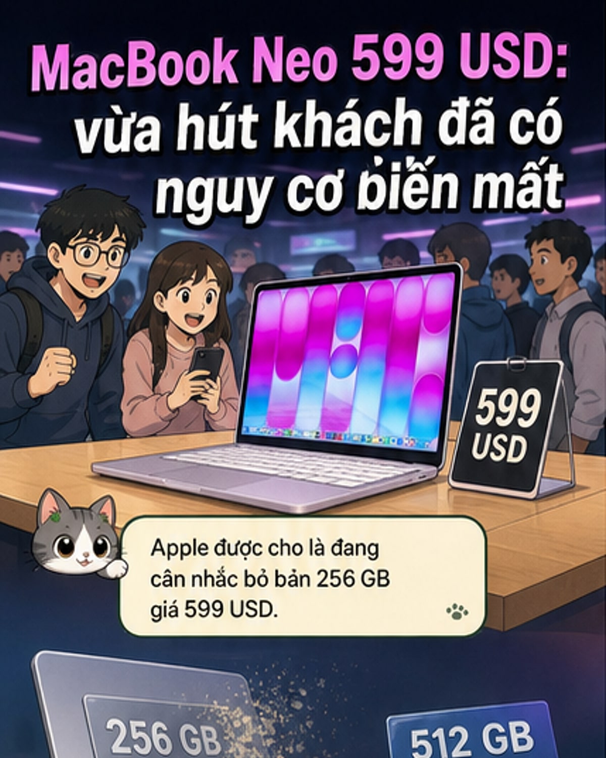 MacBook Neo giá rẻ sắp bị khai tử