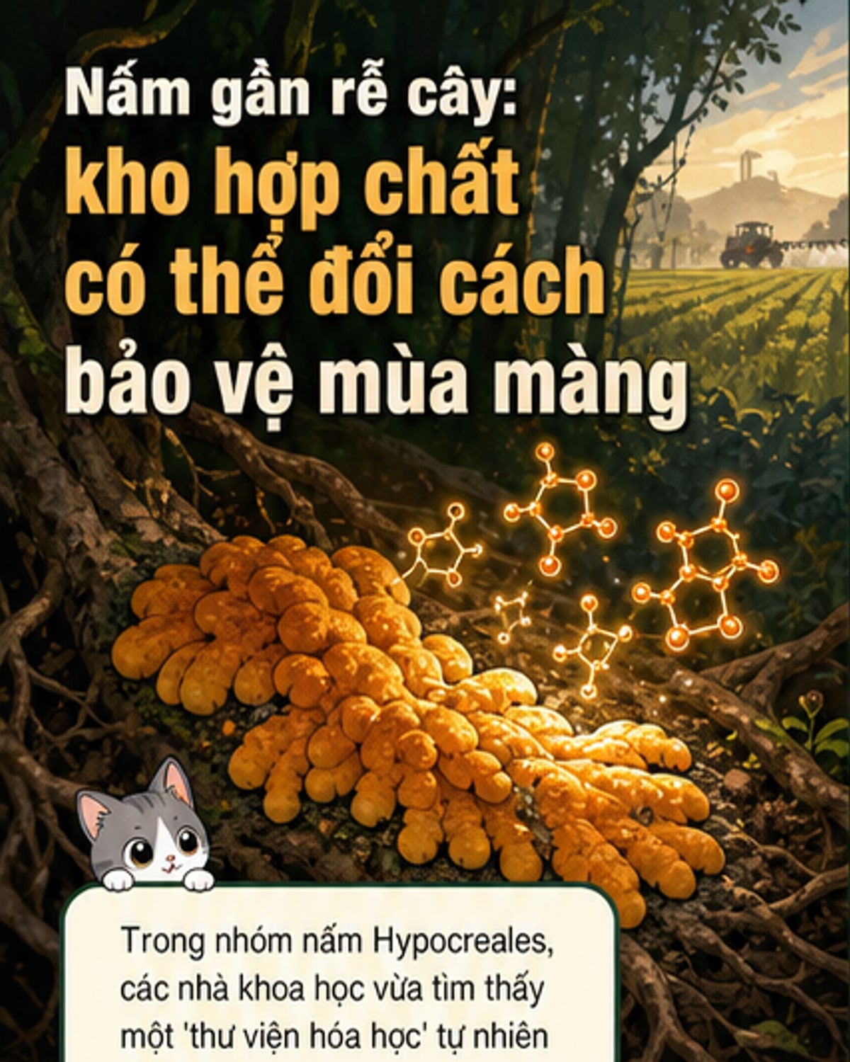 Phát hiện 'kho báu' trong nấm rễ cây