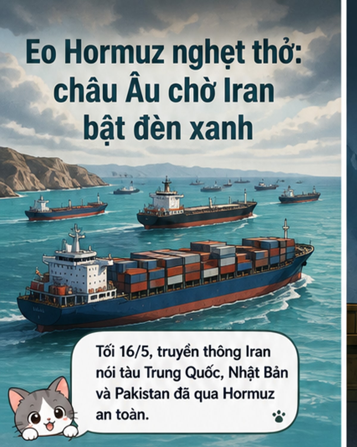 Iran đàm phán với châu Âu về lưu thông qua Hormuz