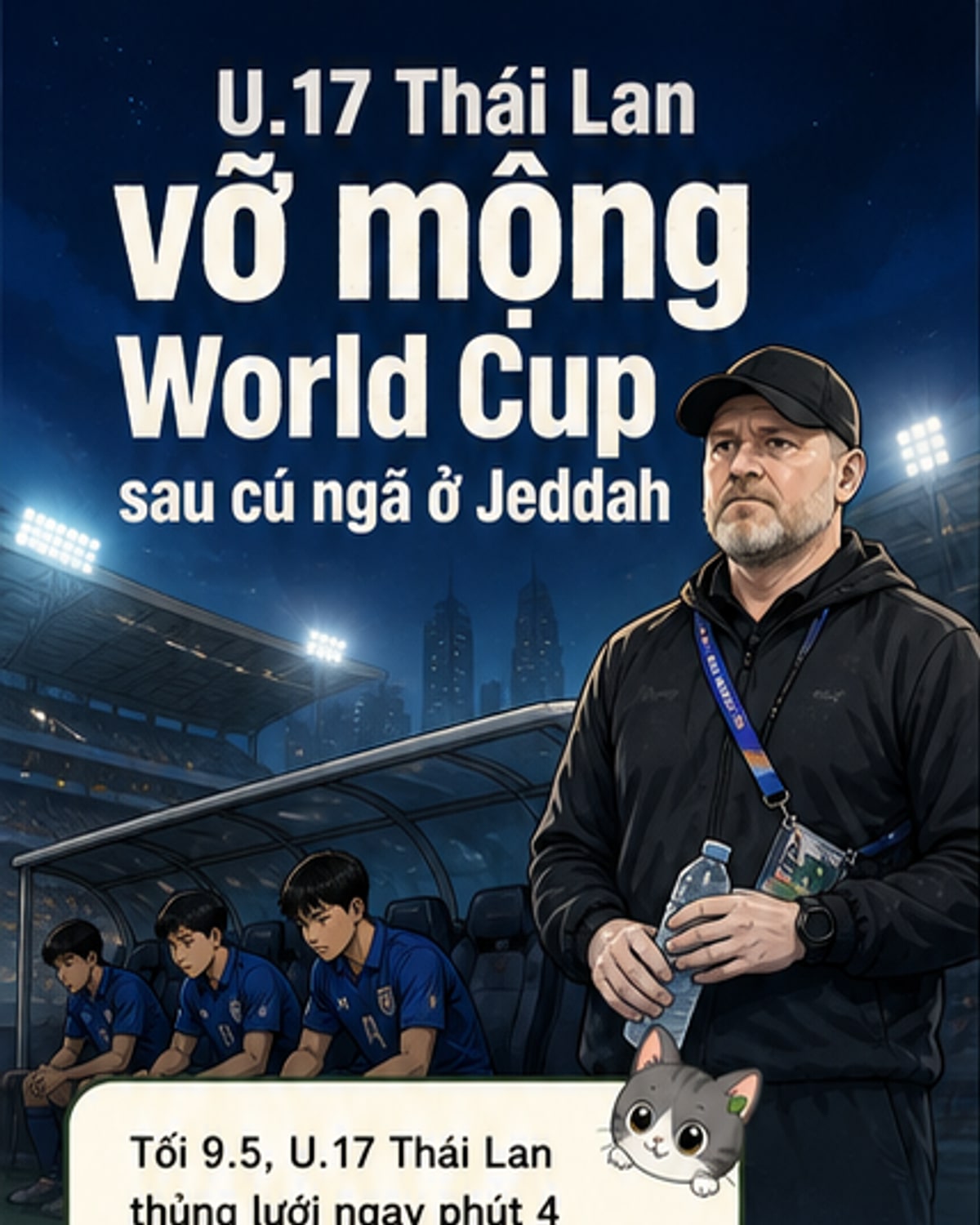 U.17 Thái Lan bị loại, giấc mơ World Cup tan vỡ