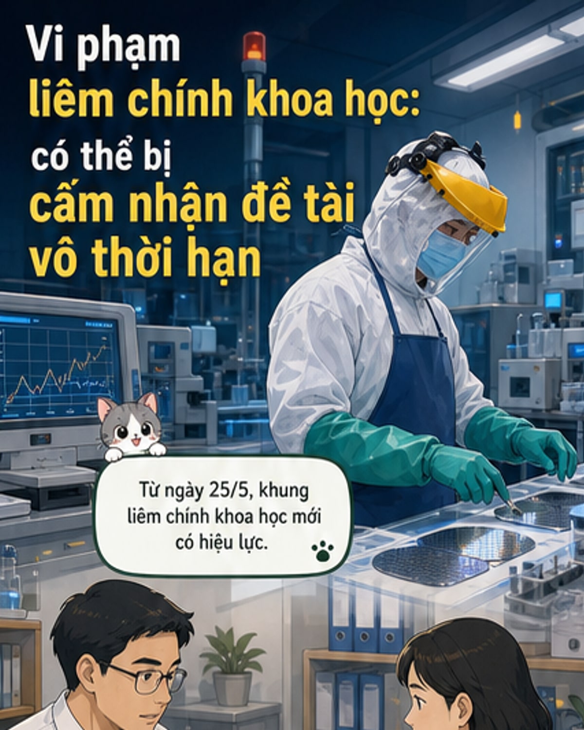 Vi phạm liêm chính khoa học bị cấm làm đề tài