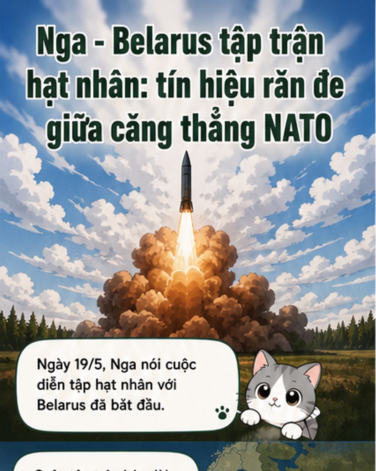 Nga và Belarus diễn tập hạt nhân quy mô lớn