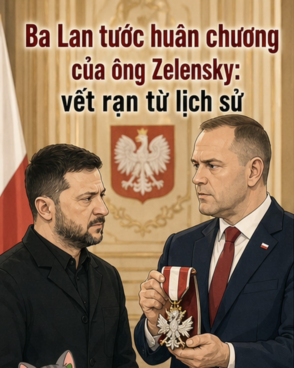 Ba Lan tước huân chương của Zelensky
