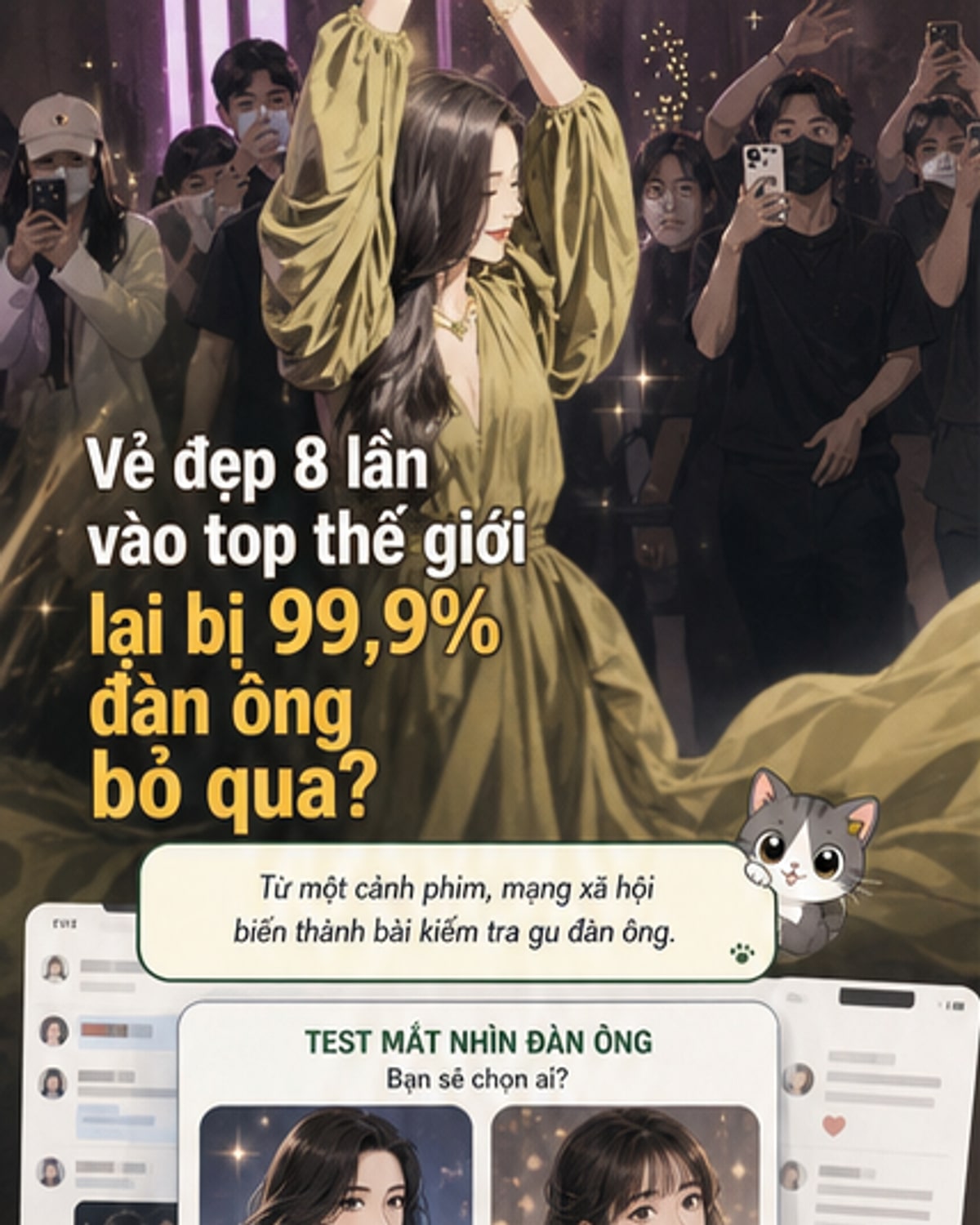 99,9% đàn ông chọn 'tiểu tam', bỏ qua mỹ nhân đẹp nhất thế giới