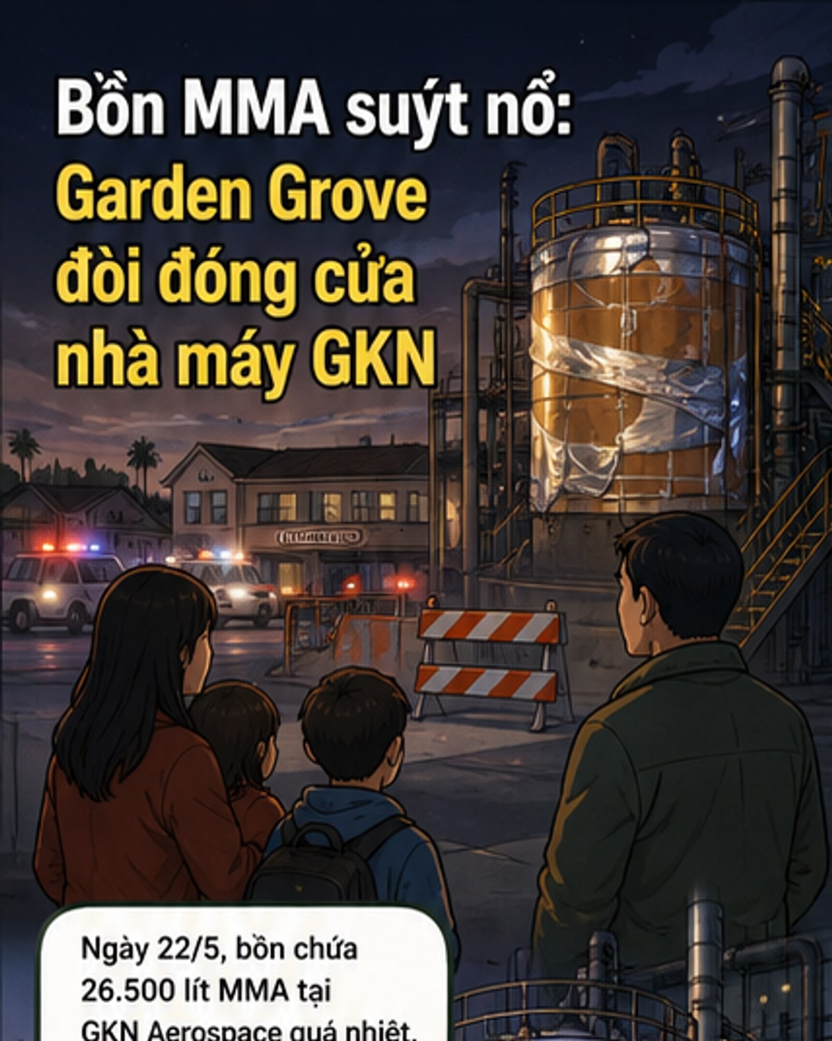 Bồn hóa chất suýt nổ, dân kêu đóng cửa nhà máy