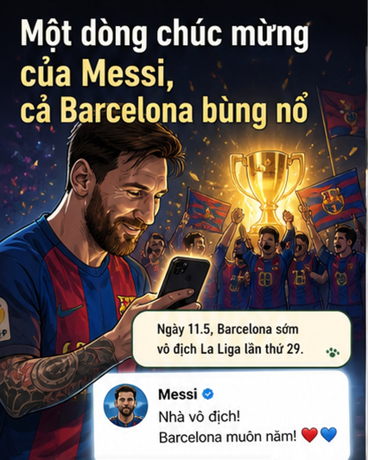 Barca vô địch La Liga bằng El Clasico