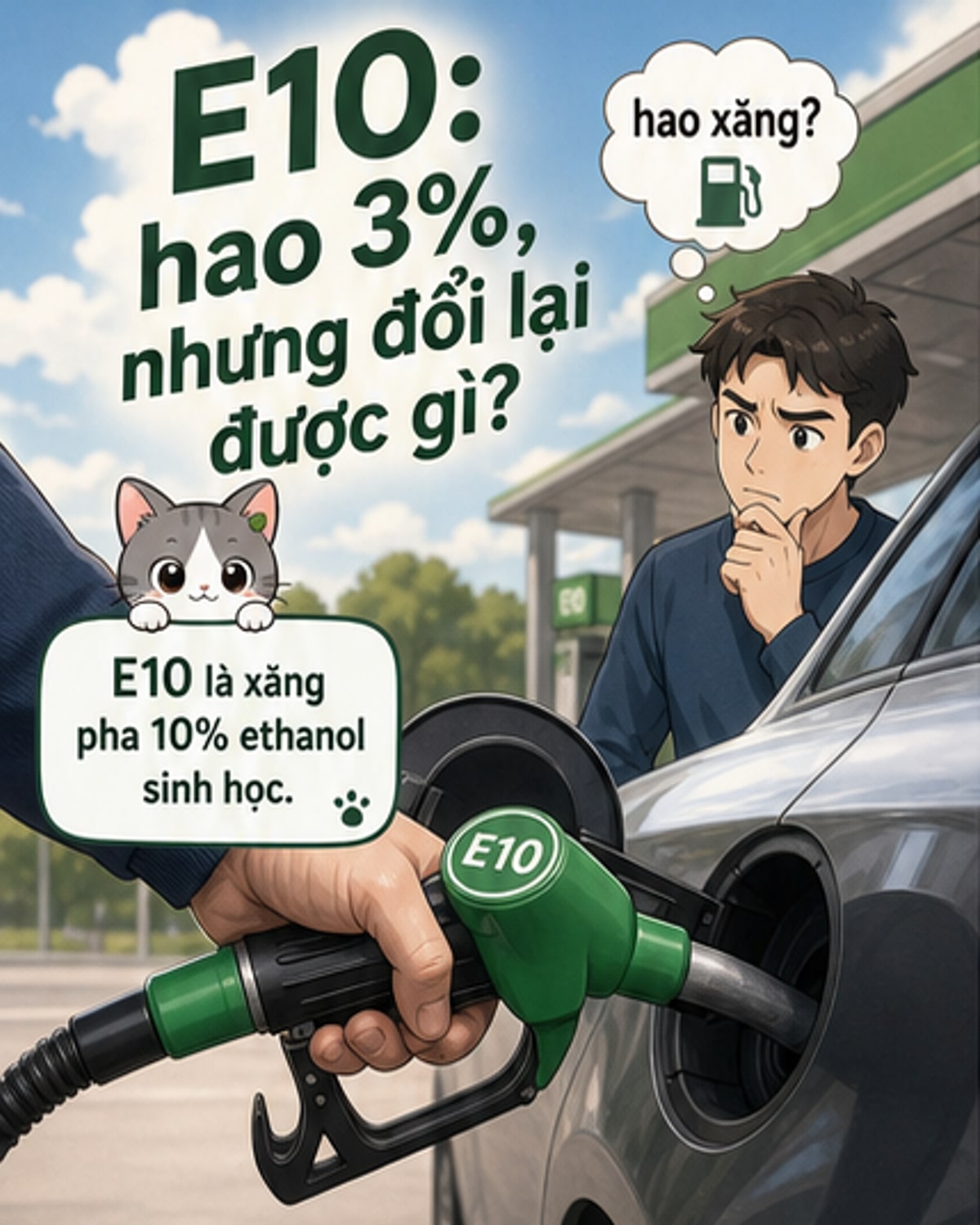 Xăng E10: 'thuốc bổ' cho xe và môi trường