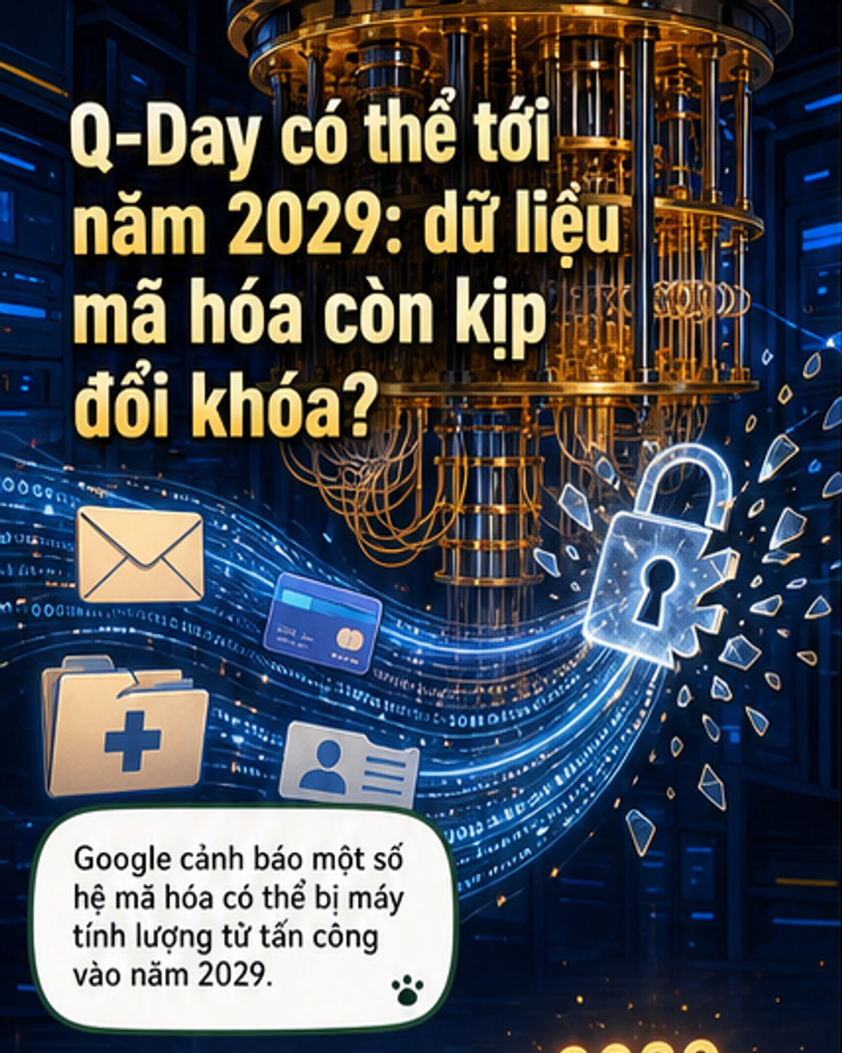 Máy tính lượng tử có thể phá mã bảo mật vào năm 2029