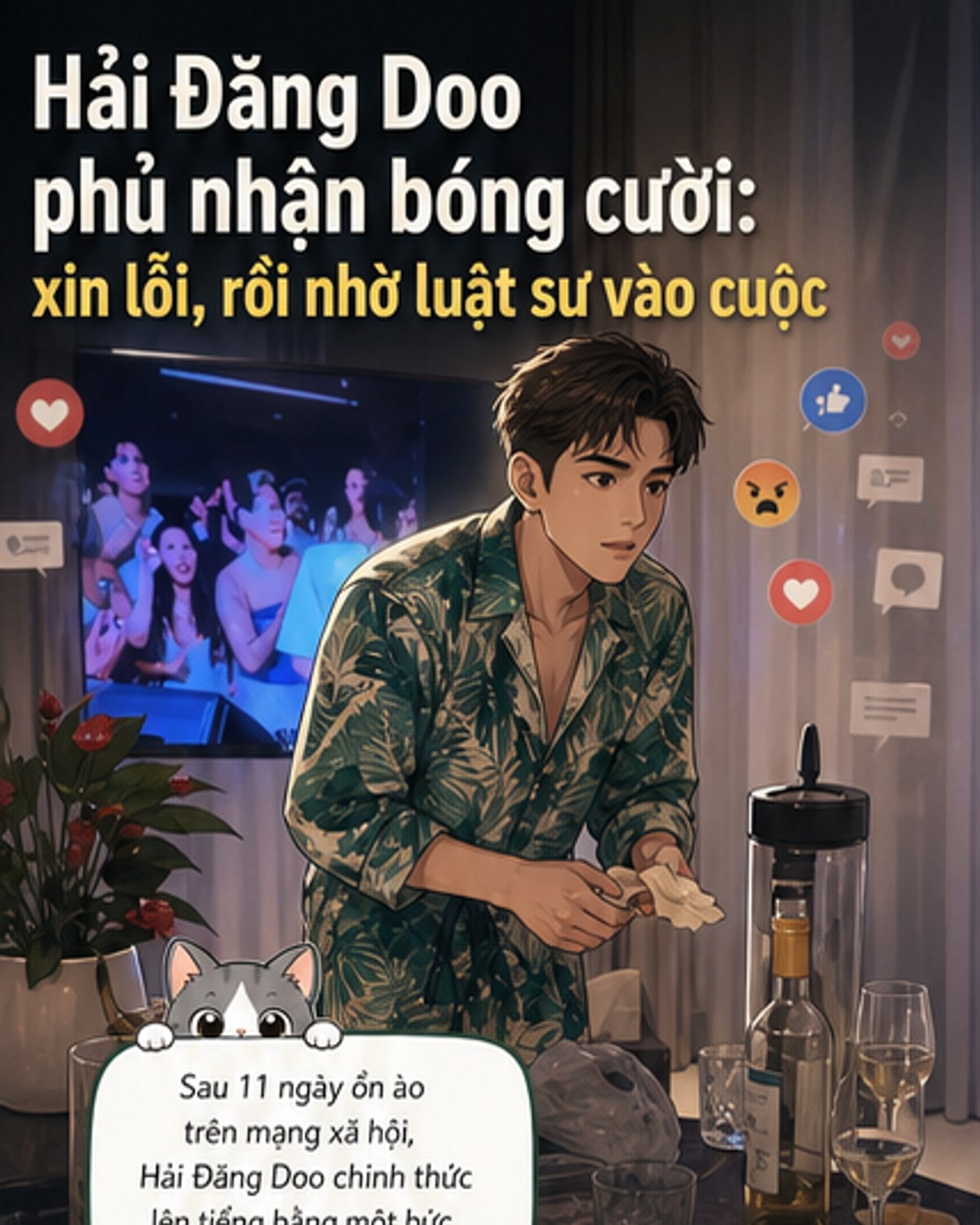 Hải Đăng Doo lên tiếng về tin dùng chất cấm