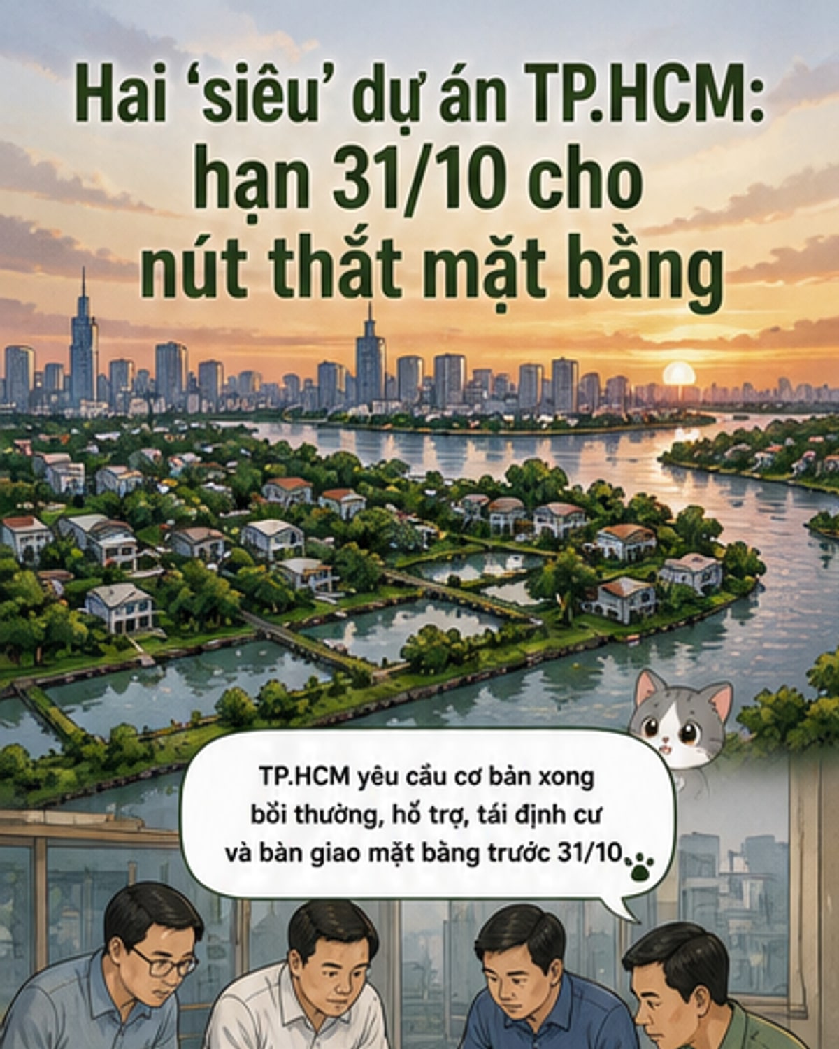 Chốt hạn giải phóng mặt bằng 2 siêu dự án TP.HCM
