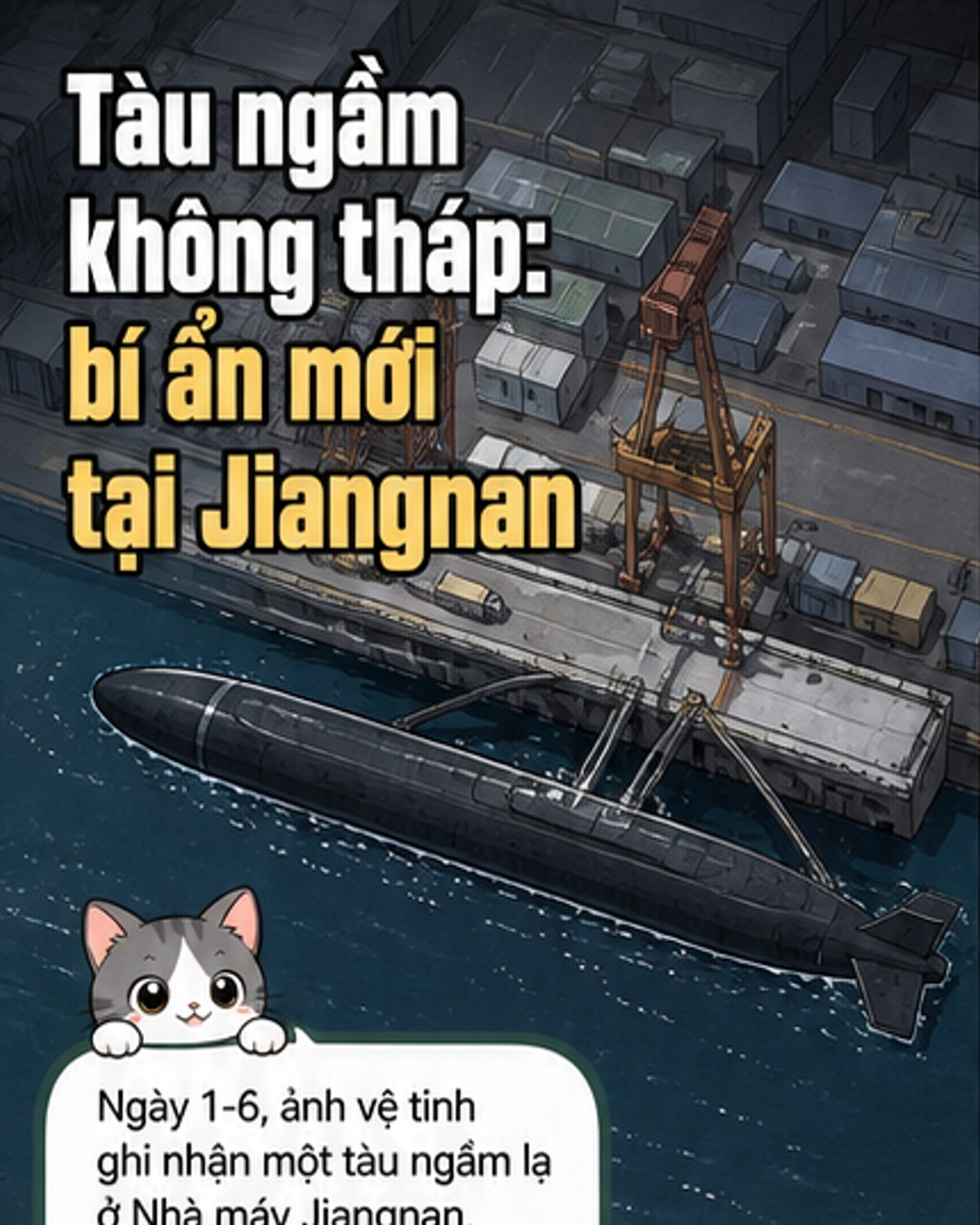 Tàu ngầm Trung Quốc lộ diện không tháp chỉ huy