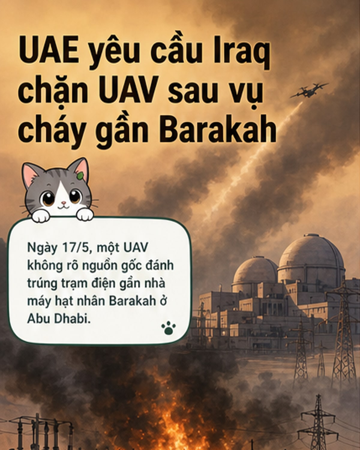 UAE yêu cầu Iraq ngăn drone tấn công từ lãnh thổ
