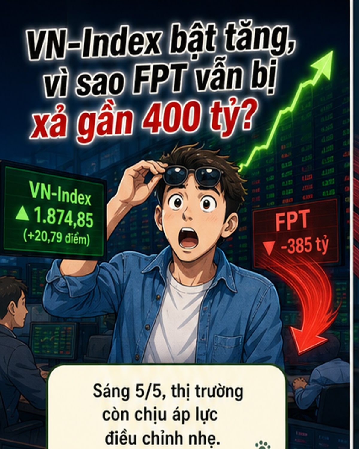 FPT bị khối tự doanh bán ròng gần 400 tỷ