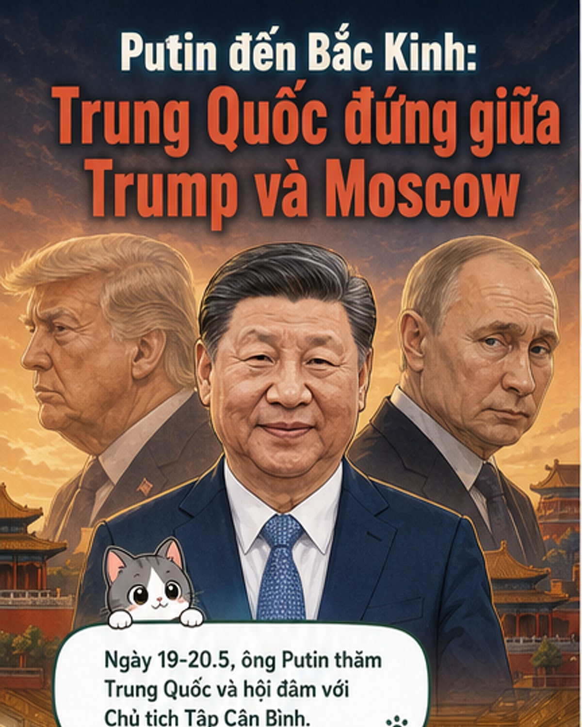 Putin tới Bắc Kinh sau thượng đỉnh Mỹ-Trung