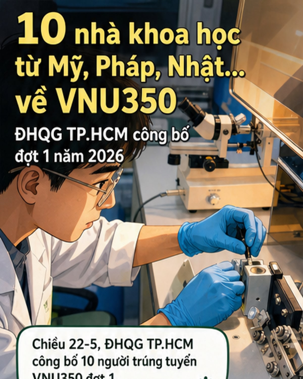 10 nhà khoa học quốc tế về làm việc tại ĐHQG TP.HCM