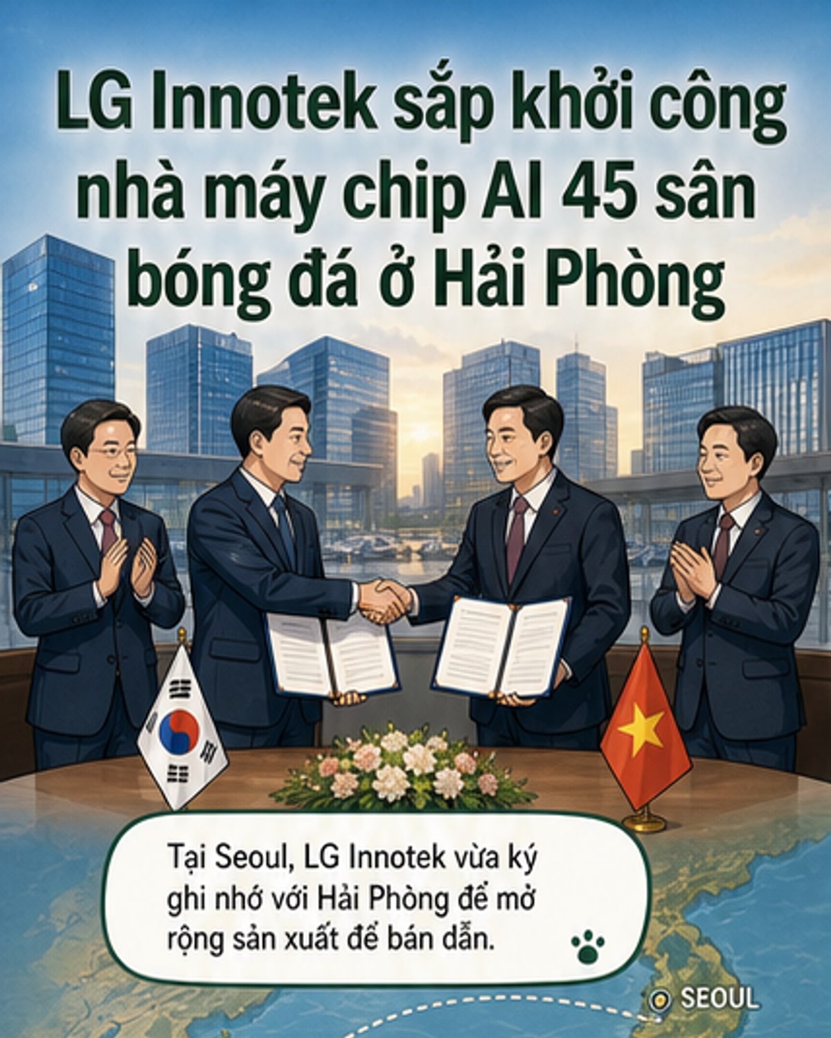 LG Innotek khởi công nhà máy chip AI tại Hải Phòng