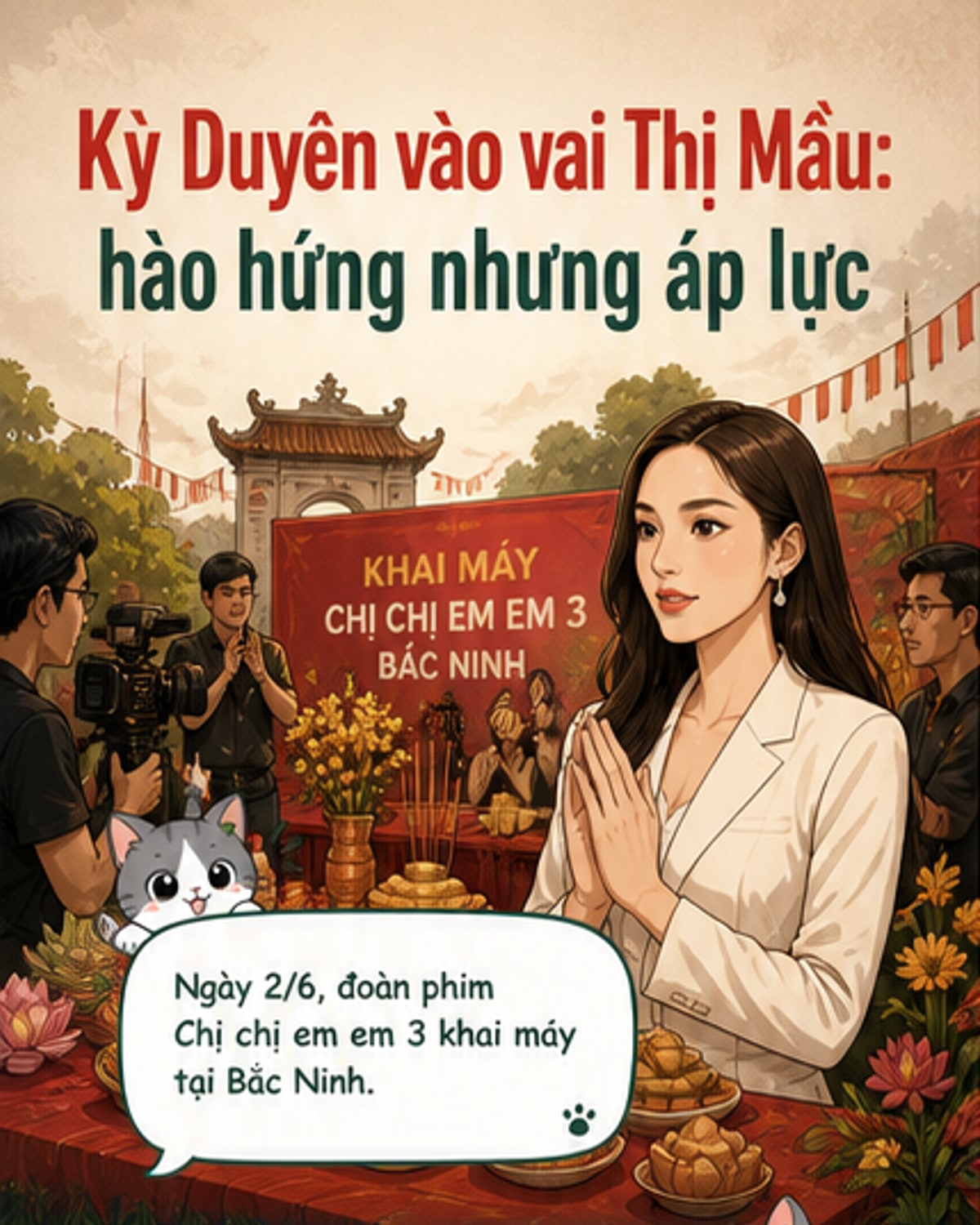 Kỳ Duyên đảm nhận vai Thị Mầu trong phim mới