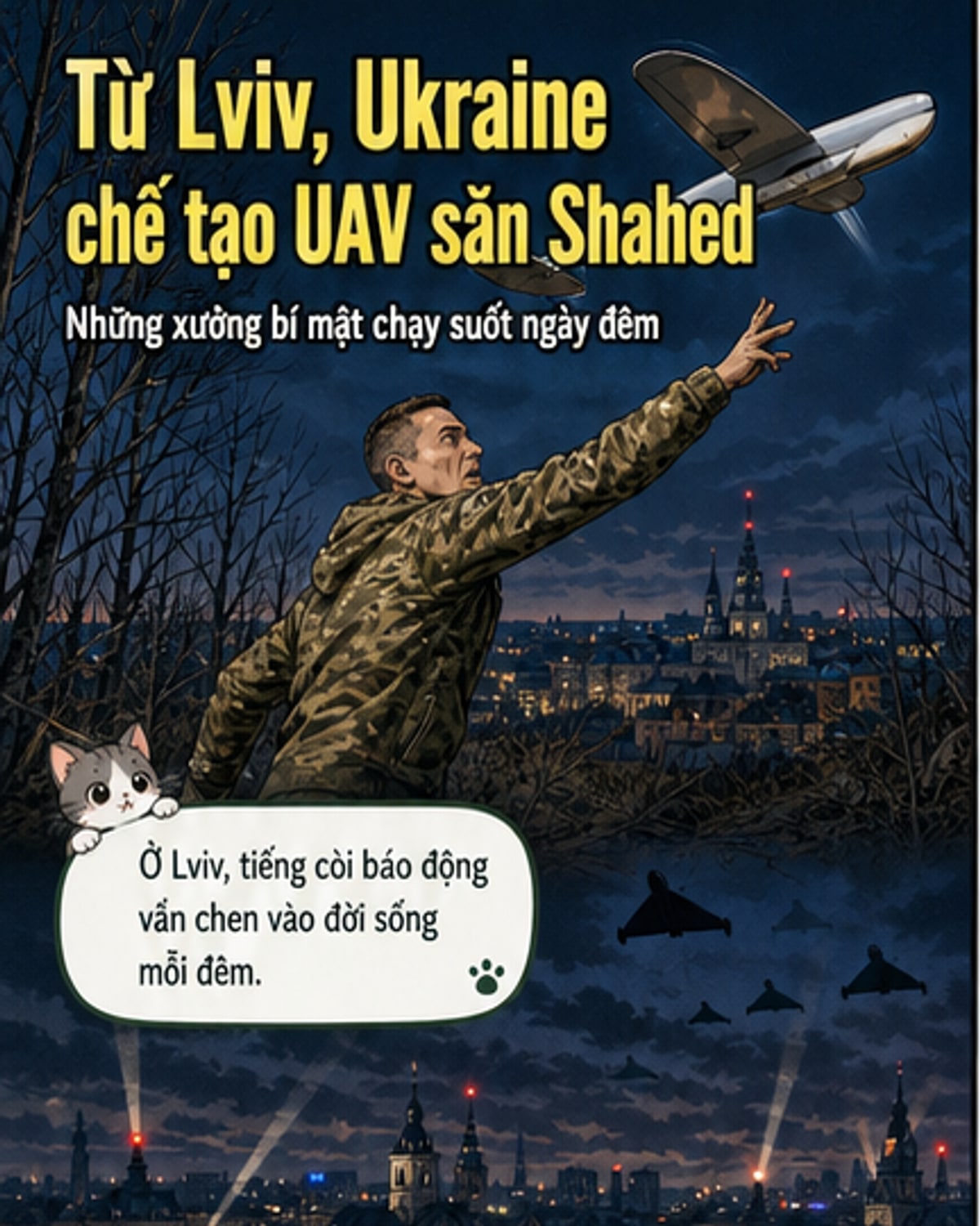 Ukraine sản xuất hàng triệu 'sát thủ bầu trời'