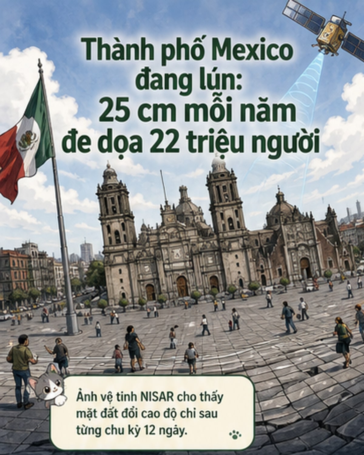 Mexico City đang chìm dần