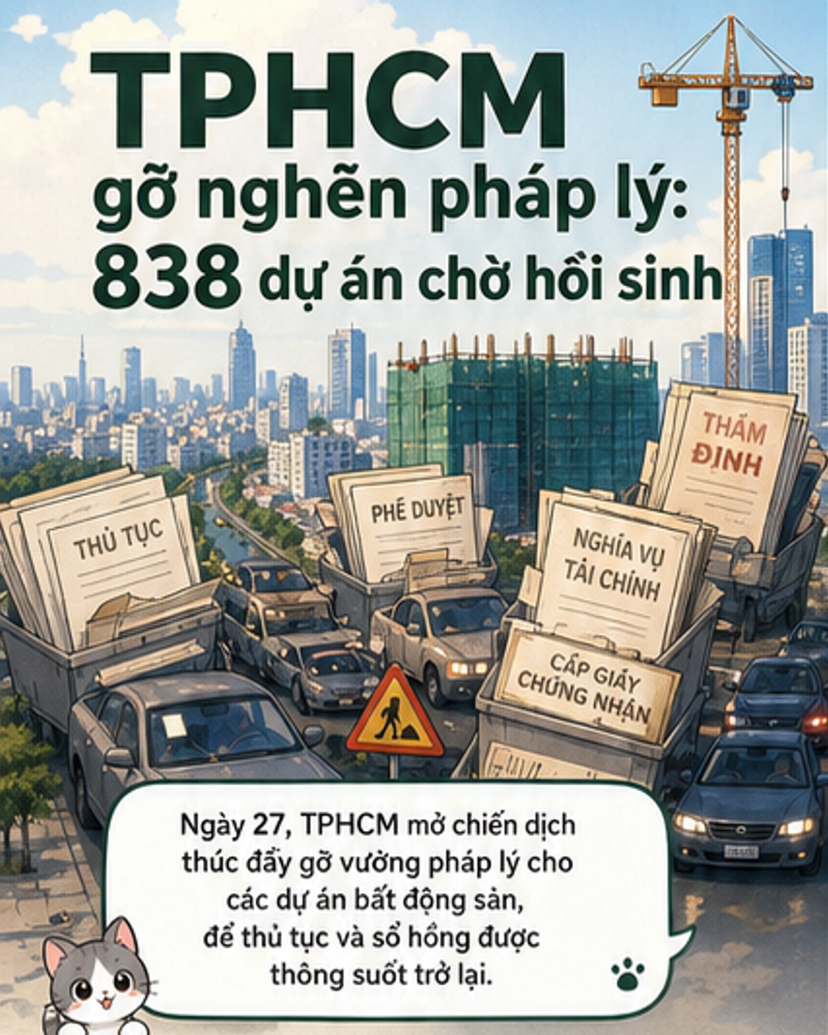 TP.HCM gỡ nút thắt pháp lý cho hàng trăm dự án