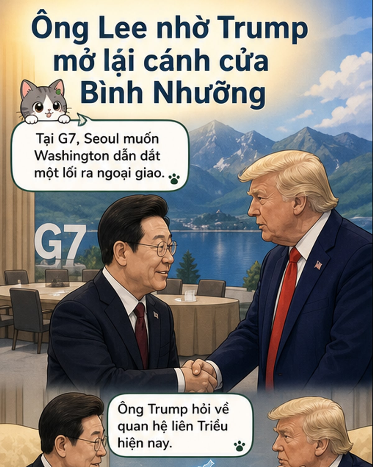 Hàn Quốc đề nghị Trump dẫn dắt ngoại giao với Triều Tiên