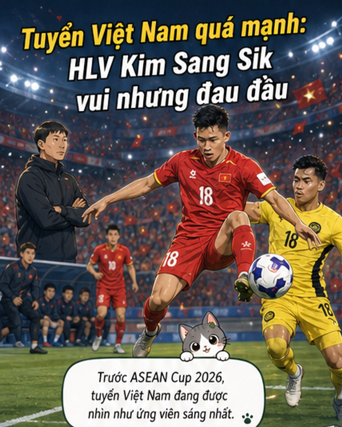 Đội hình Việt Nam quá mạnh: HLV Kim Sang Sik 'đau đầu' vì lựa chọn