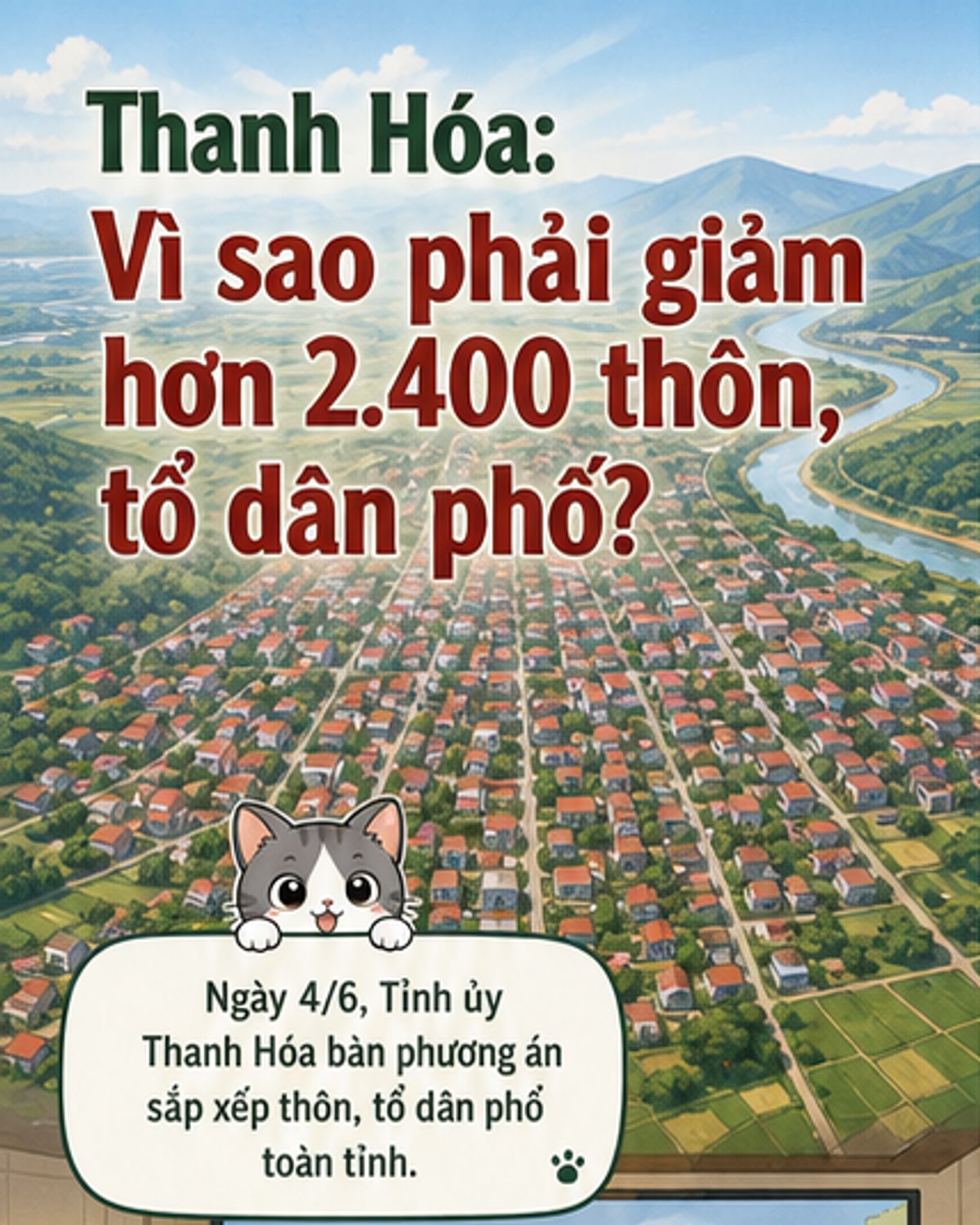 Thanh Hóa sắp giảm sâu số lượng thôn, tổ dân phố