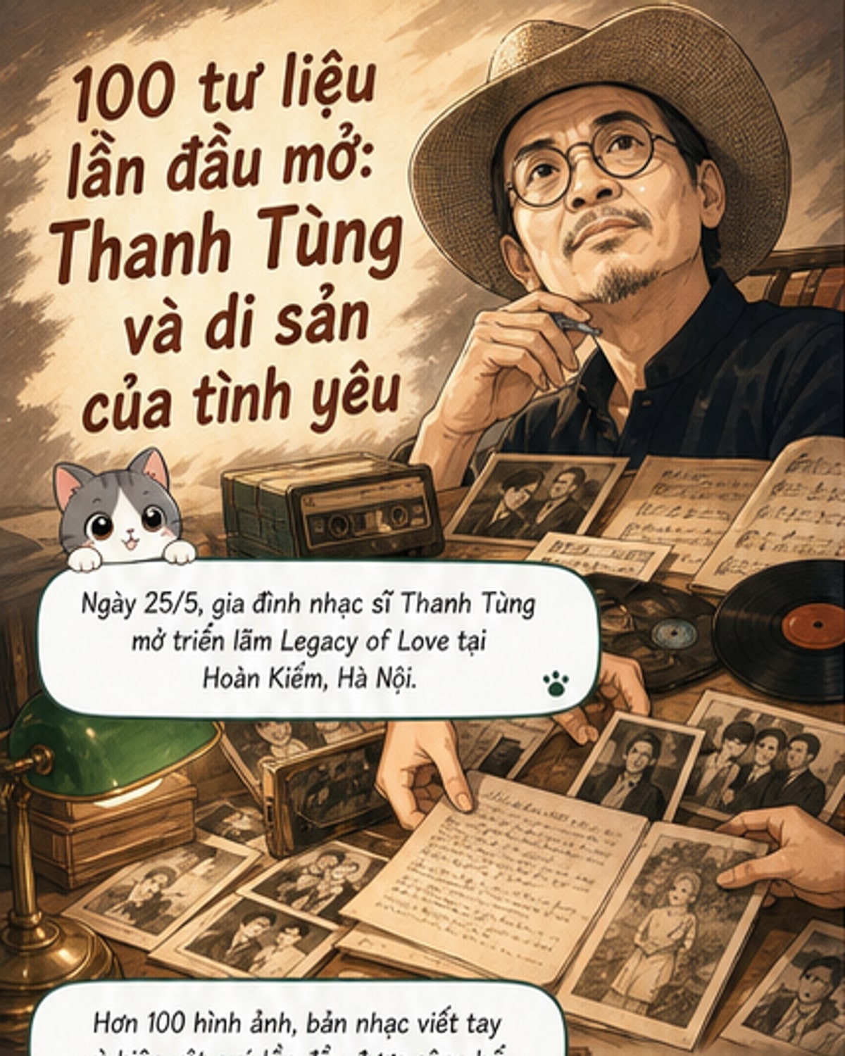 Di sản âm nhạc Thanh Tùng qua 100 tư liệu quý