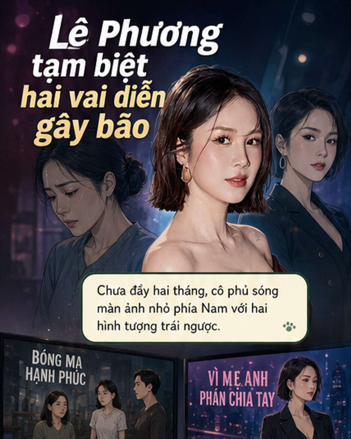 Lê Phương tạm biệt hai vai diễn gây bão