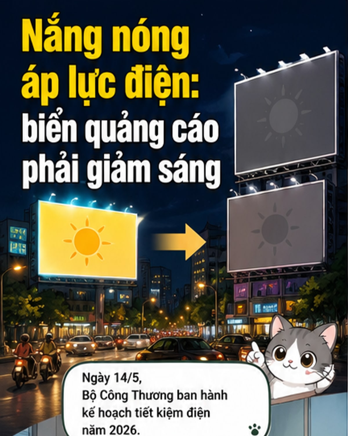 Cả nước tiết kiệm điện: Mục tiêu 3% trong năm 2026