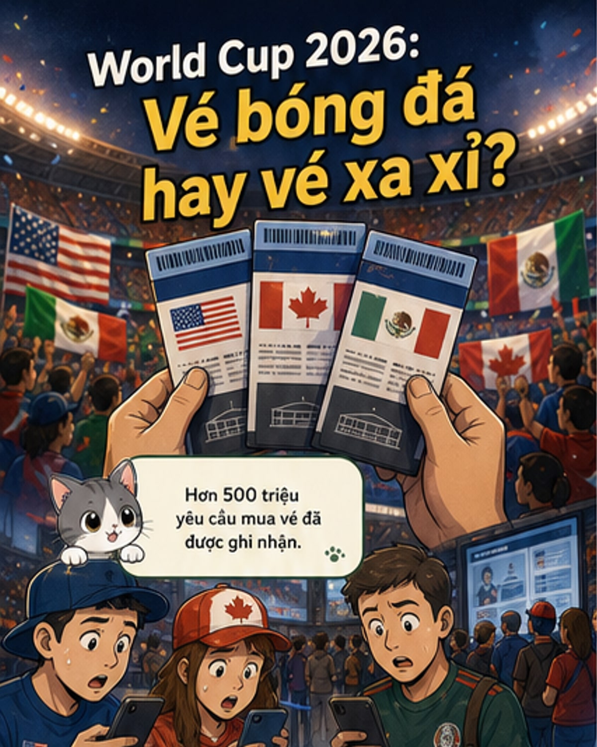 World Cup 2026: Vé chung kết gần 11.000 USD