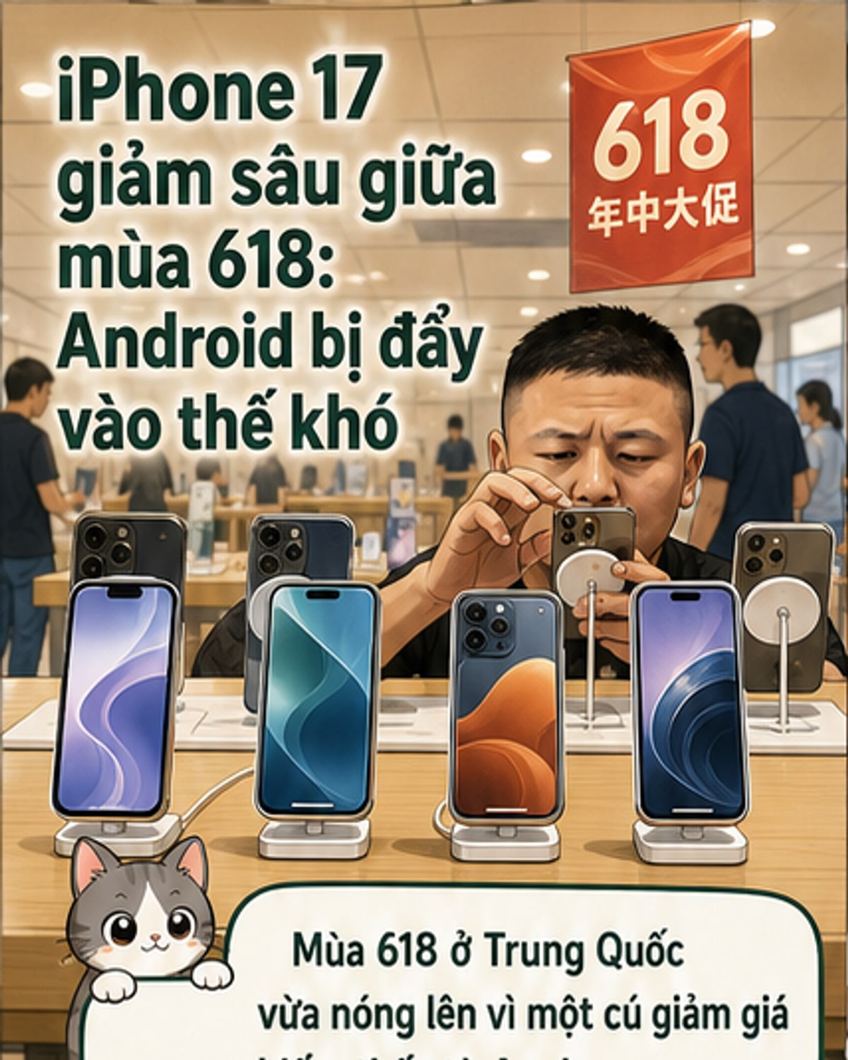 Apple bỏ xa đối thủ trong đợt giảm giá 618